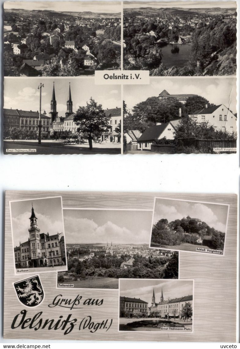 A106d Germany, DDR, Gruss Aus Oelsnitz, Vogtland, Lot Of 3 Postcards - Oelsnitz I. Vogtl.