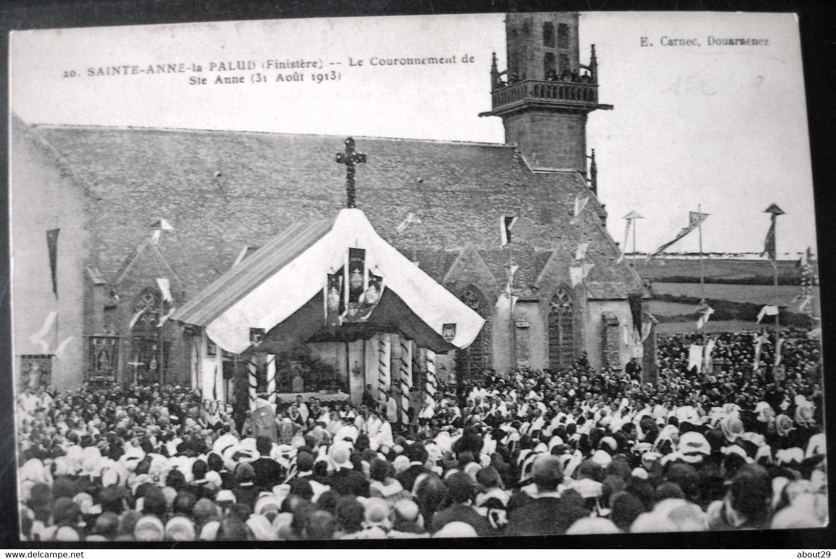 CPA 29 SAINTE ANNE LA PALUD ( PALUE ) - Le Couronnement De Ste Anne (31 Août 1913) - Edit. Carnec 20 - Réf. N 26 - Plonévez-Porzay