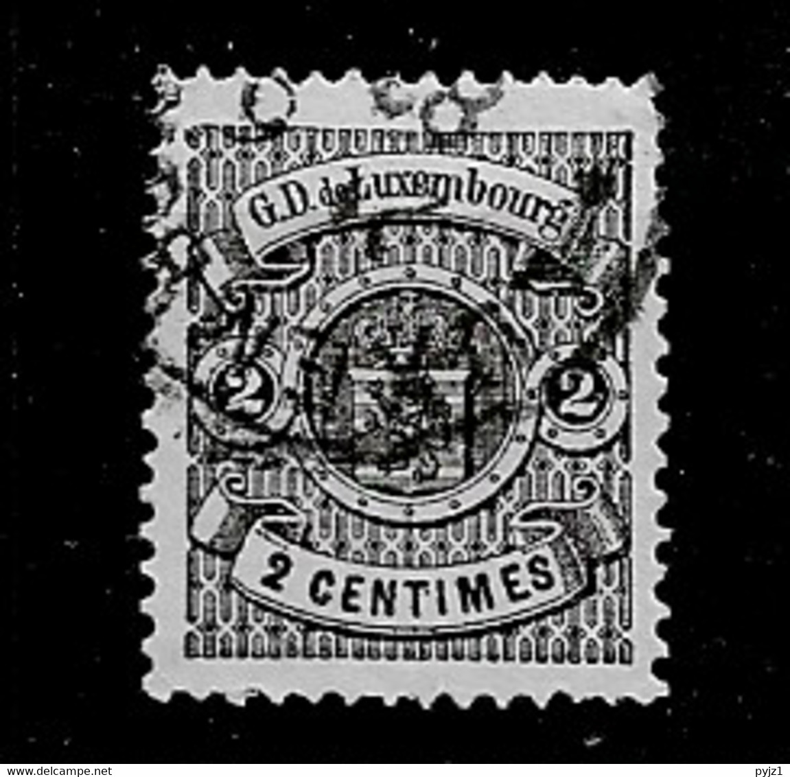 1880 USED Luxemburg Mi 38A - 1859-1880 Coat Of Arms