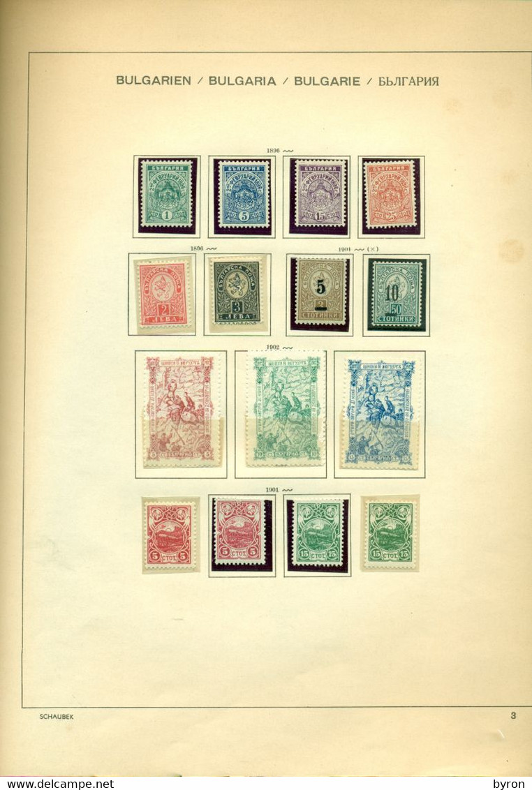 TIMBRES STAMPS BULGARIE BULGARIA  CLASSIC SETS STAMPS FROM THE YEARS 1896,1901 1902 AS PHOTOS.UNUSED NMH ** - Ungebraucht