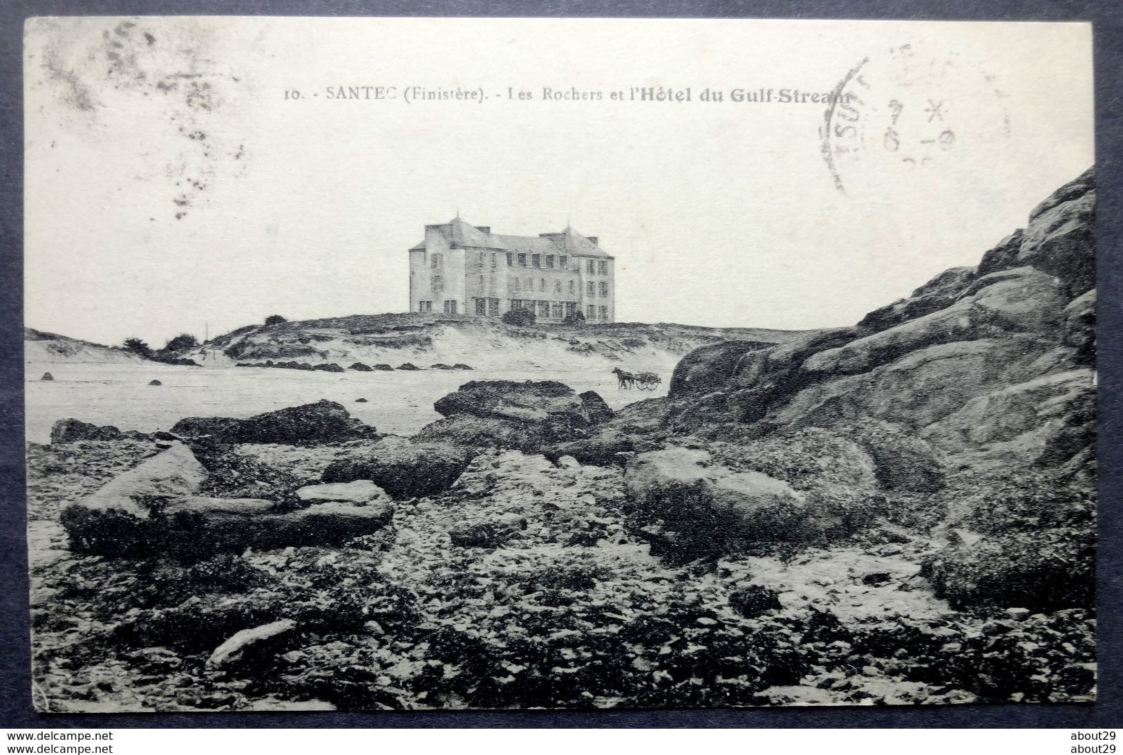 CPA 29 SANTEC - Les Rochers Et L'Hôtel Du Gulf Stream - NL 10 - Ref. F 156 - Roscoff