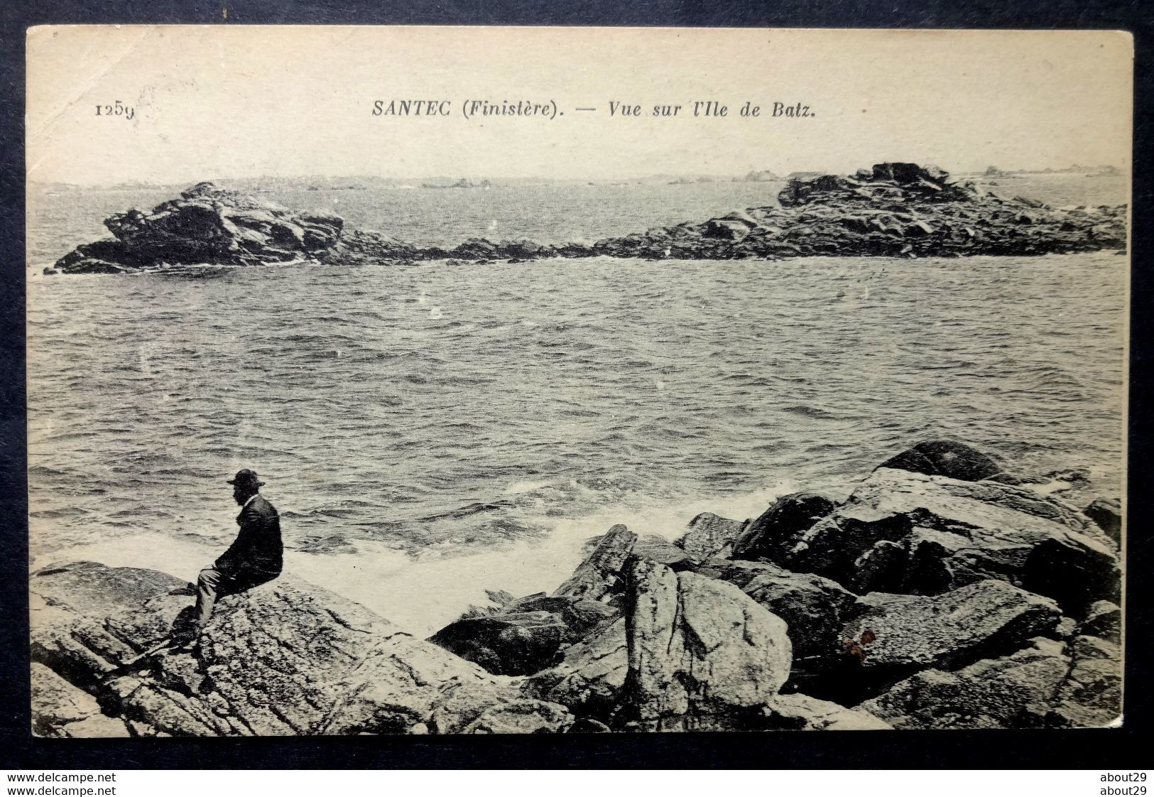 CPA 29 SANTEC - Vue Sur L'Ile De Batz - ND 1259 - Ref. F 169 - Roscoff