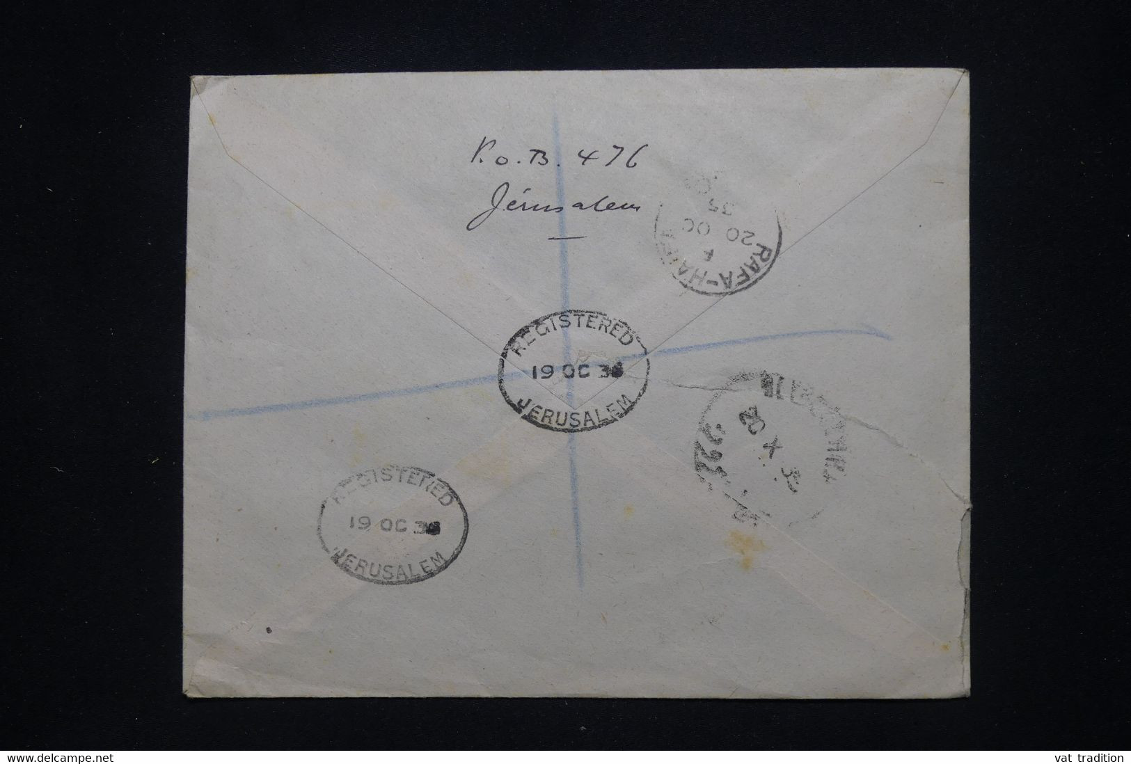 PALESTINE - Enveloppe En Recommandé De Jérusalem Pour Beyrouth En 1935  - L 102359 - Palestina