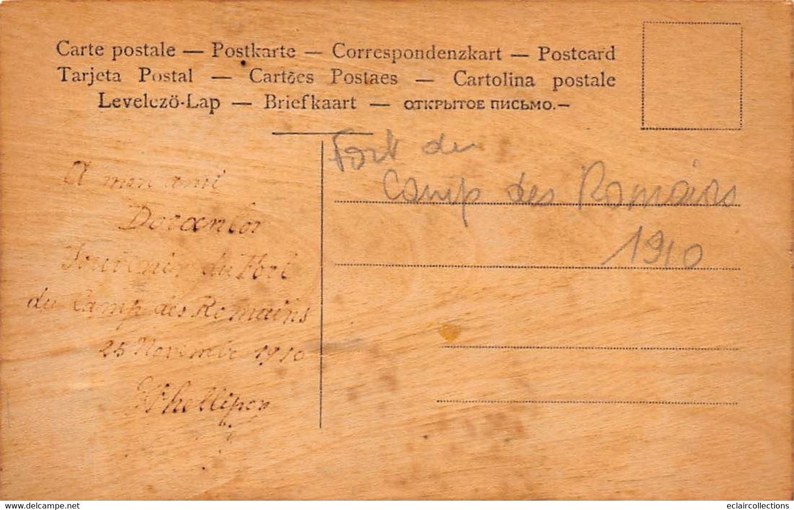 Thème. Carte Postale  Bois .  Fort Du Cap Des Romains    (voir Scan) - Altri & Non Classificati
