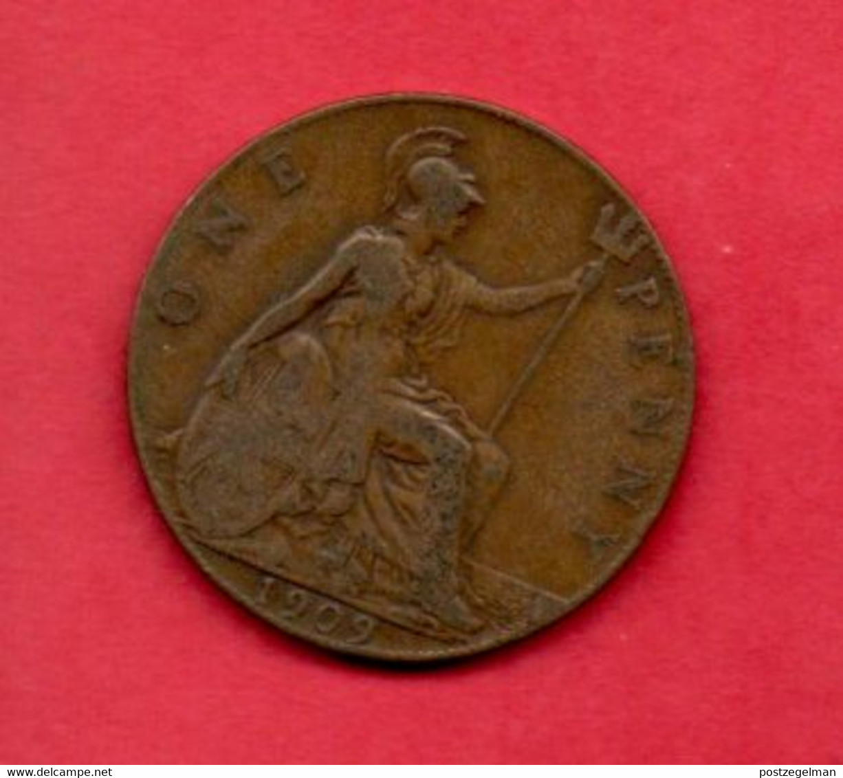 UK, 1907,  1 Penny , Edward VII, KM794.2, C2240 - D. 1 Penny