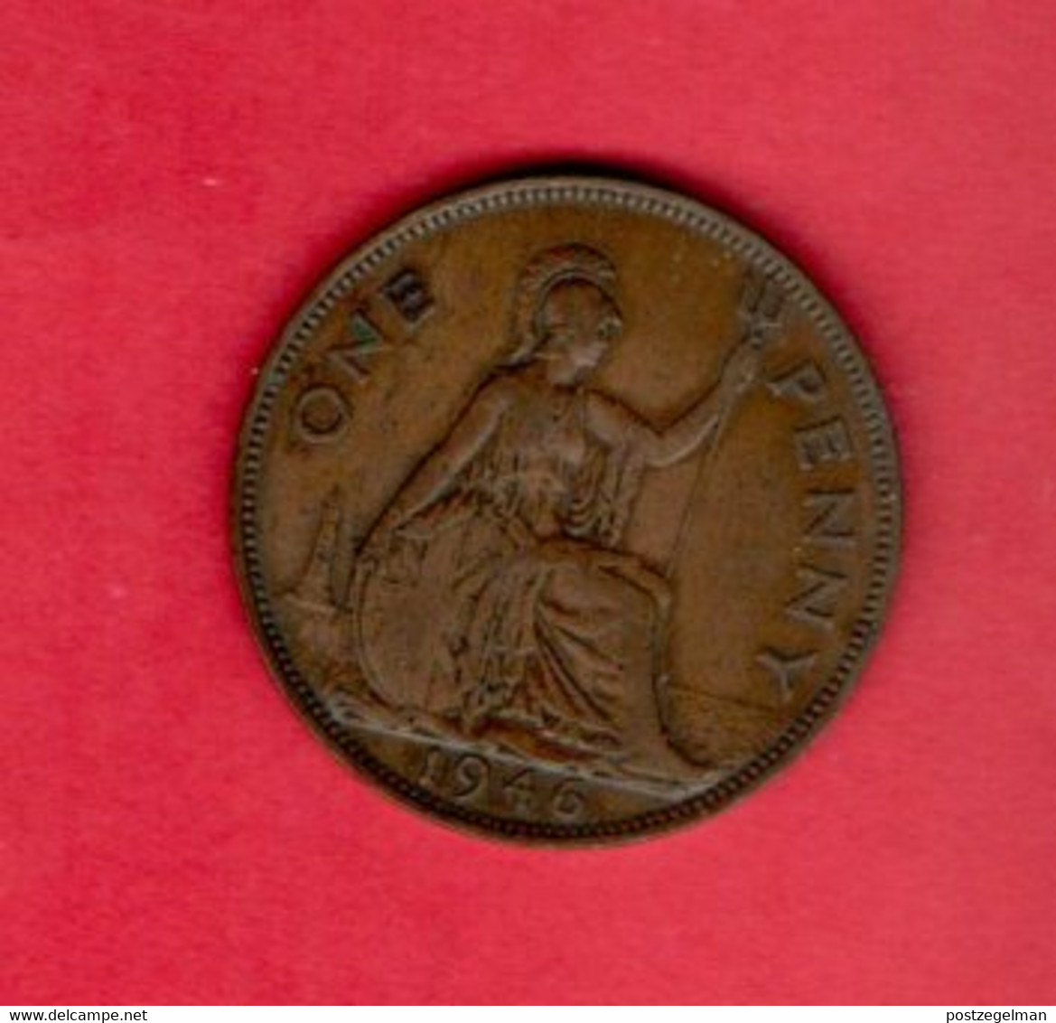 UK, 1946,  1 Penny , George VI, KM845, C2250 - D. 1 Penny