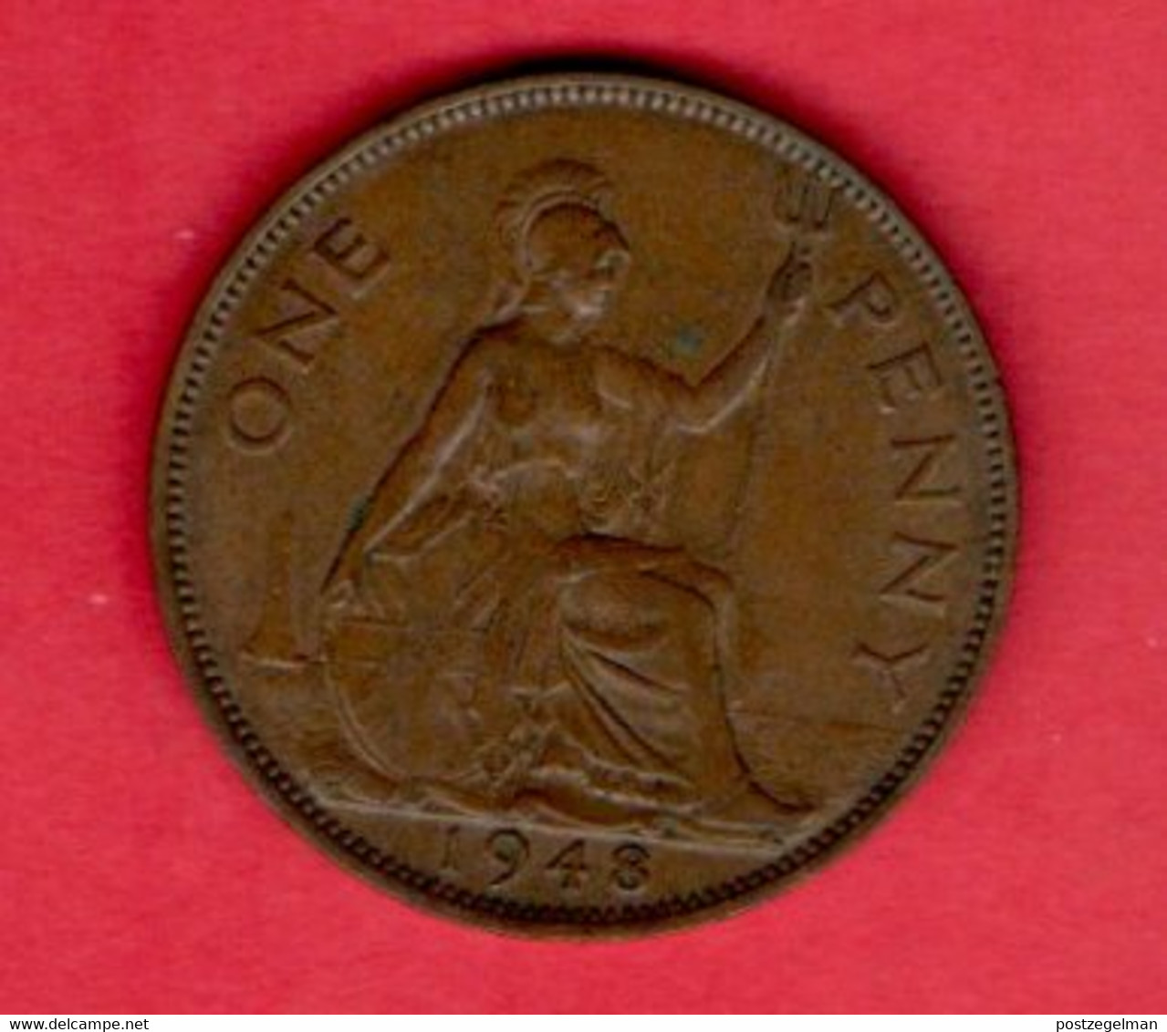 UK, 1948,  1 Penny , George VI, KM845, C2252 - D. 1 Penny