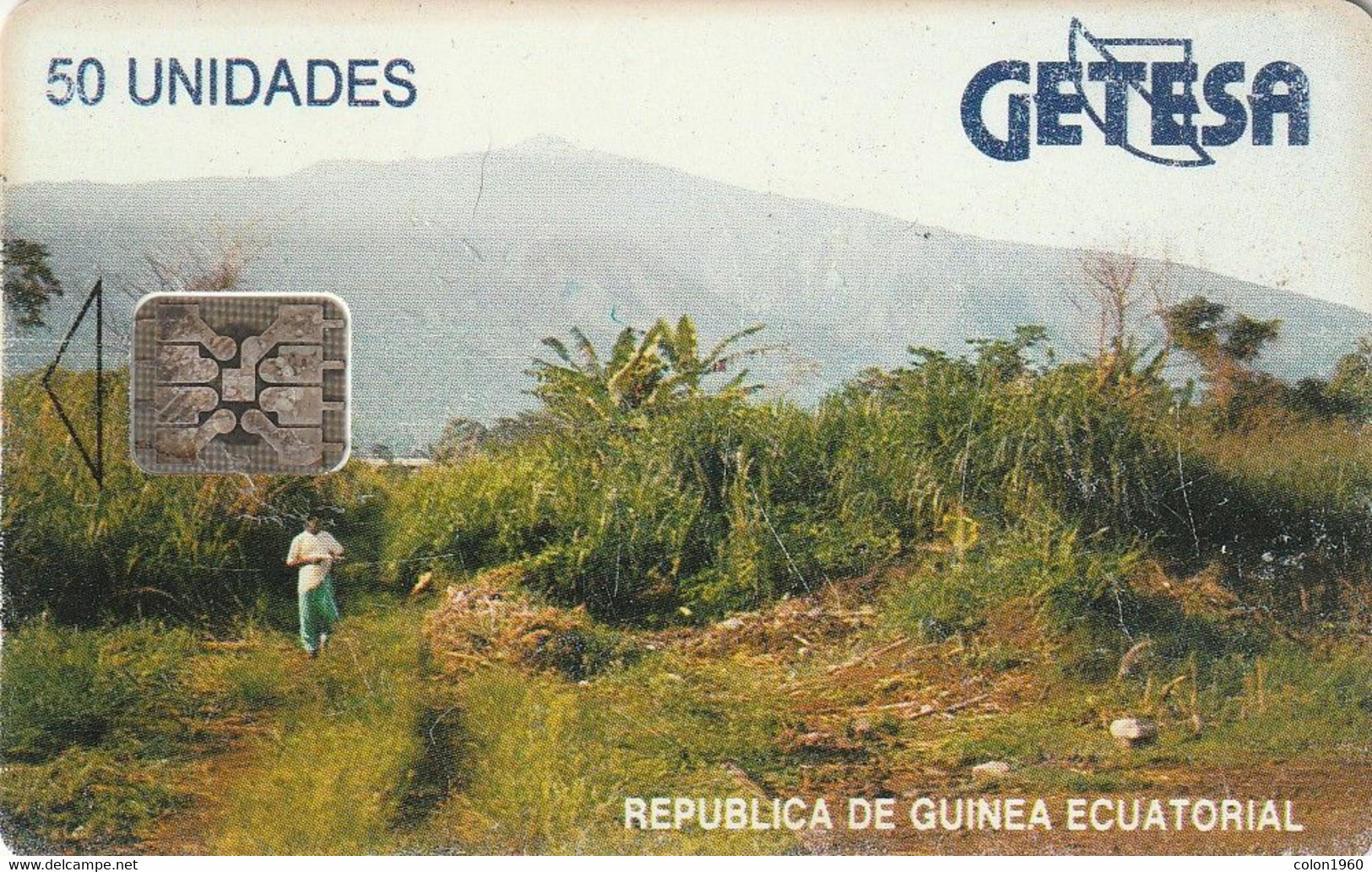 GUINEA ECUATORIAL. GQ-GET-0007. Landscape - SC5 (Black Text - Red CN). 1994. (001). - Guinée-Equatoriale