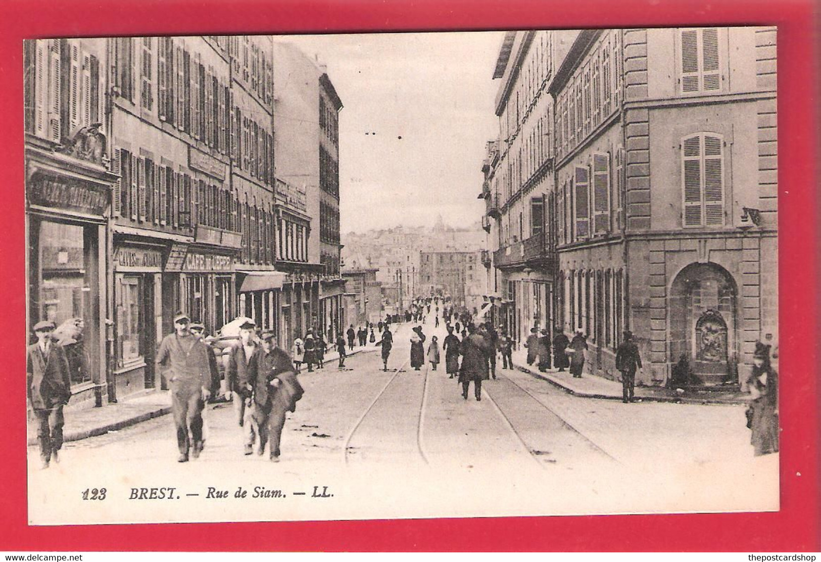 CPA 29 FINISTERE BREST No.123 LL RUE DE SIAM ( THAILAND ) LOUIS LEVY ANIMEE FRANCE - Brest