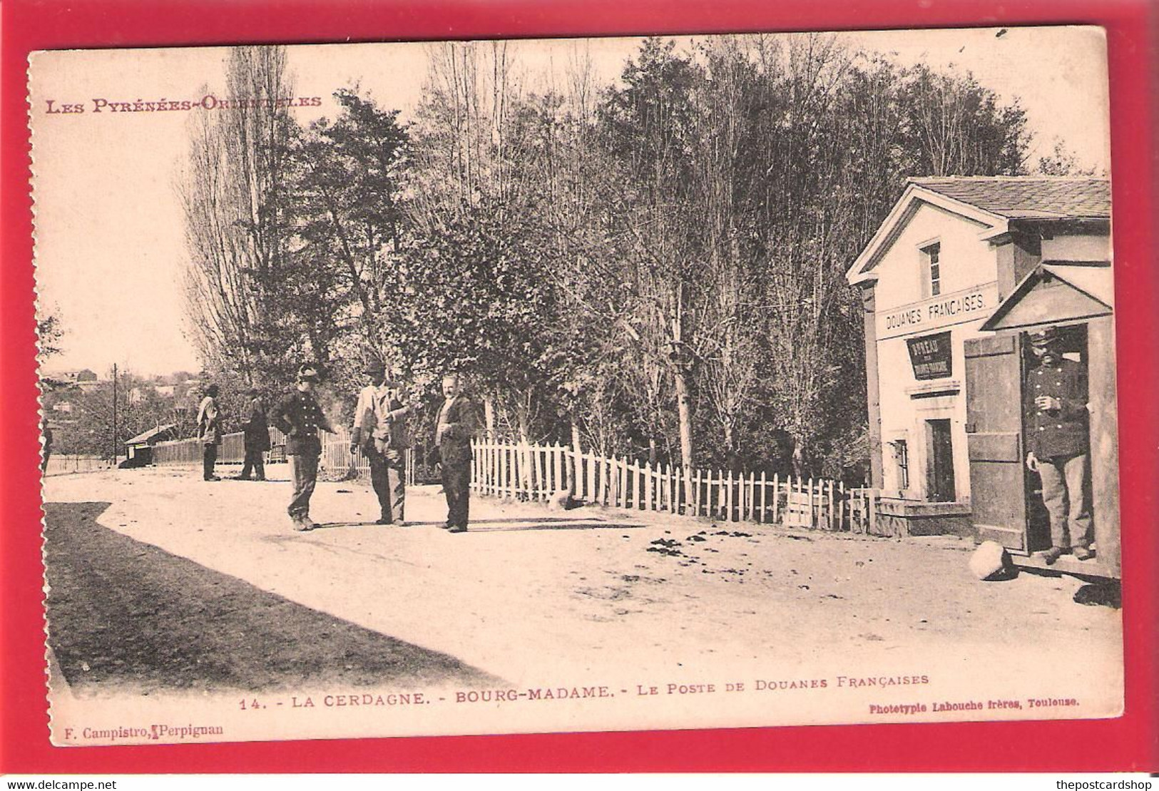 CPA 66 LES PYRENEES ORIENTALES - LA CERDAGNE - BOURG MADAME - LE POSTE DE DOUANES FRANCAISES - Andere & Zonder Classificatie