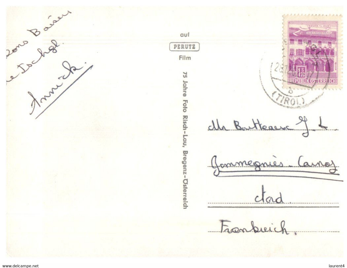 (V V 13) Austria - Posted To France 1975-'s - Ischgl (b/w) - Ischgl