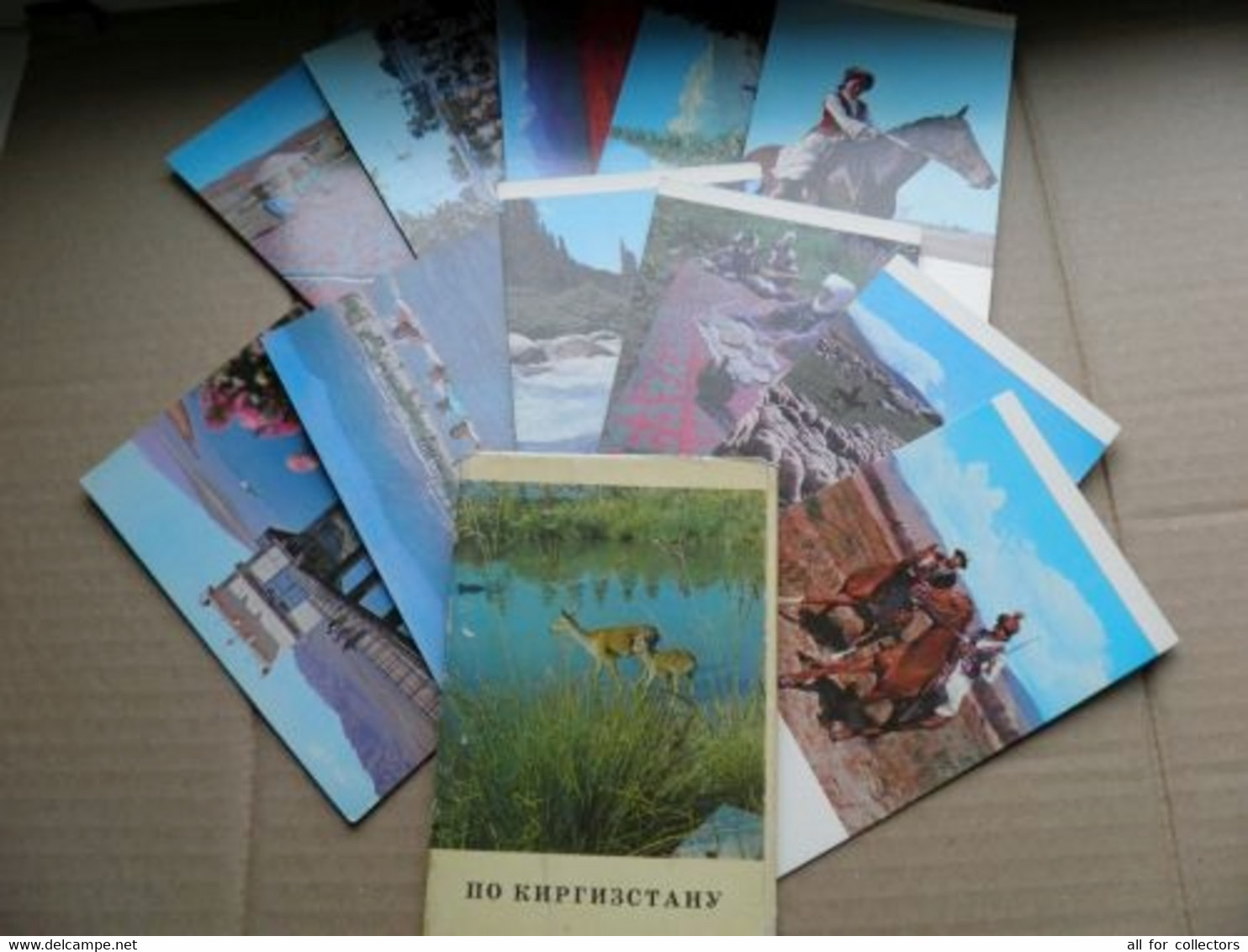 11 Post Cards In Folder From Ussr "in Kyrgyzstan" 1974 - Kyrgyzstan