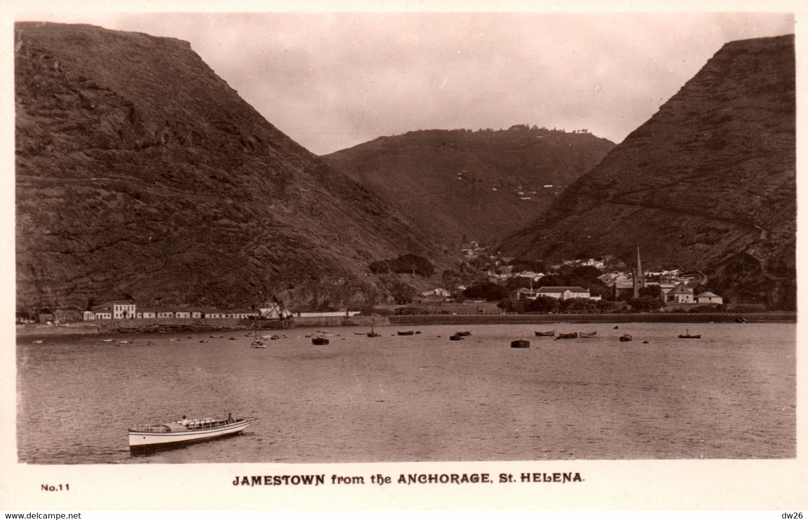 Saint-Hélène (St Helena) Jamestown From The Anchorage - Carte N° 11 - Sint-Helena