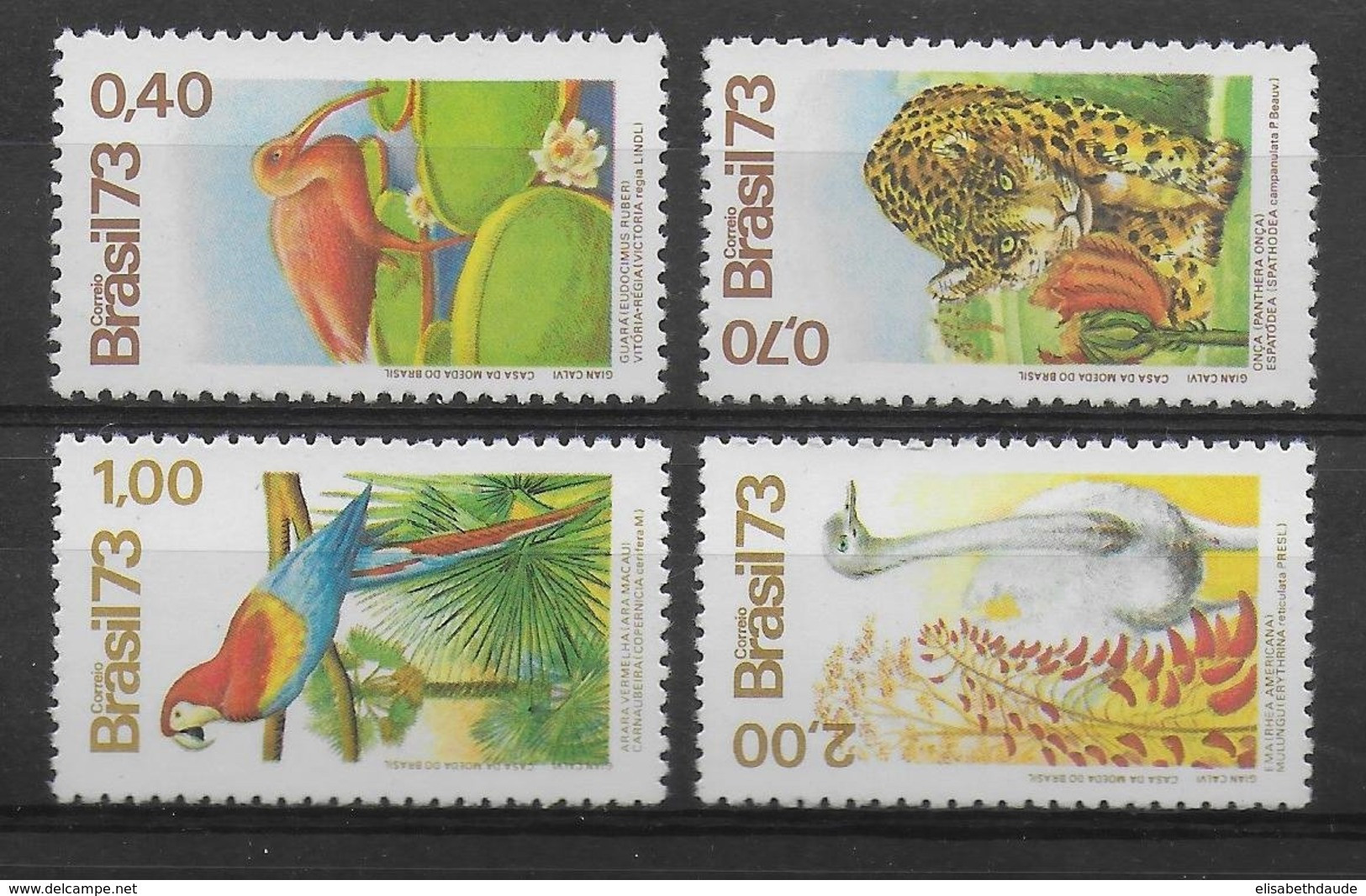 BRASIL - SERIE YVERT N° 1084/1087 ** MNH - COTE = 30 EUR. - ANIMAUX - Ongebruikt