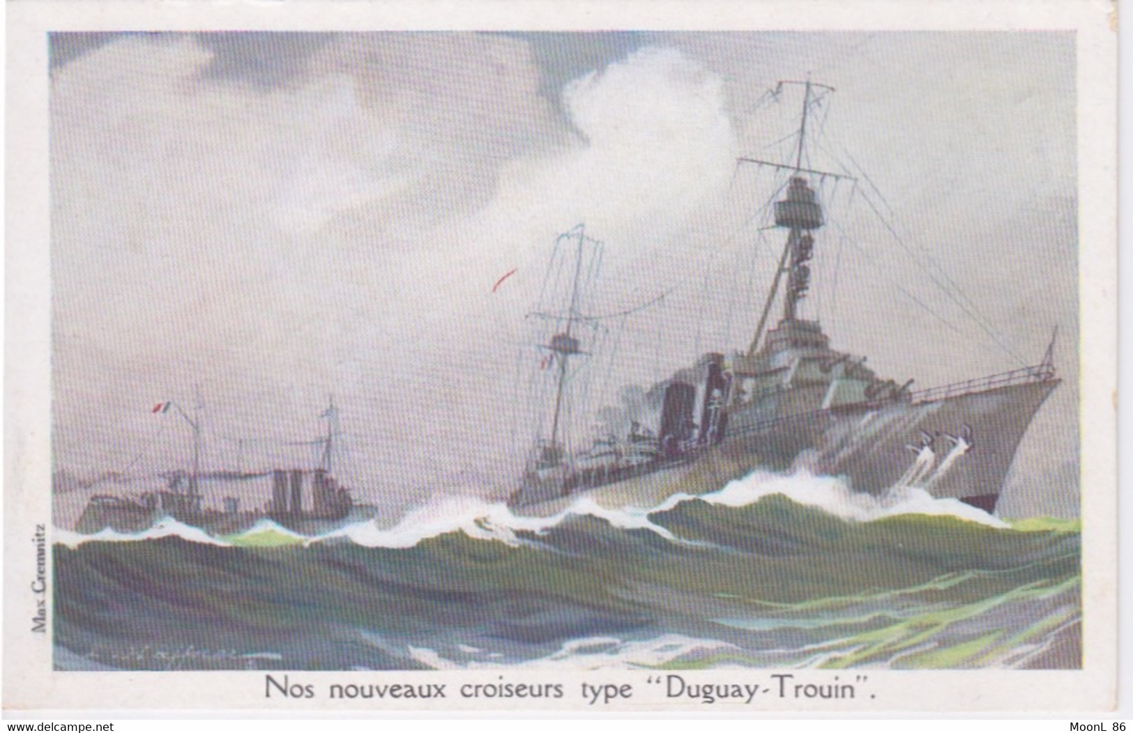 Illustration L. HAFFNER -  NOS CROISEURS TYPE DUGUAY-TROUIN - NAVIRE BATEAU DE GUERRE - Haffner