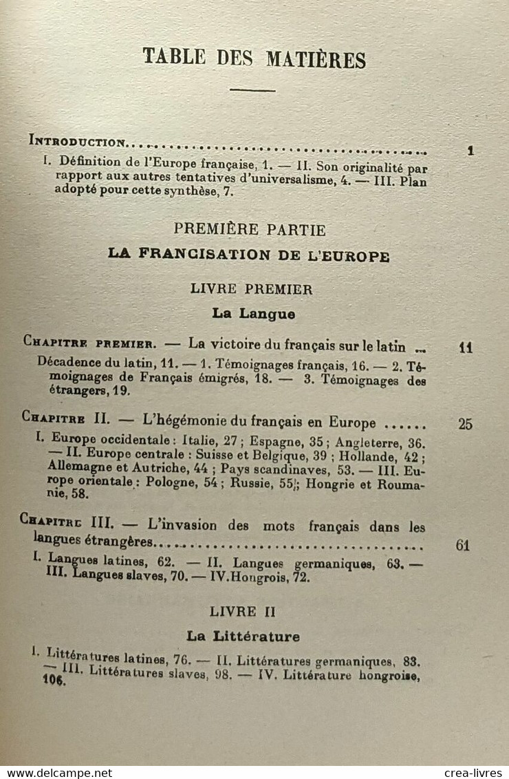 L'Europe Française Au Siècle Des Lumières - L'évolution De L'humanité - Storia