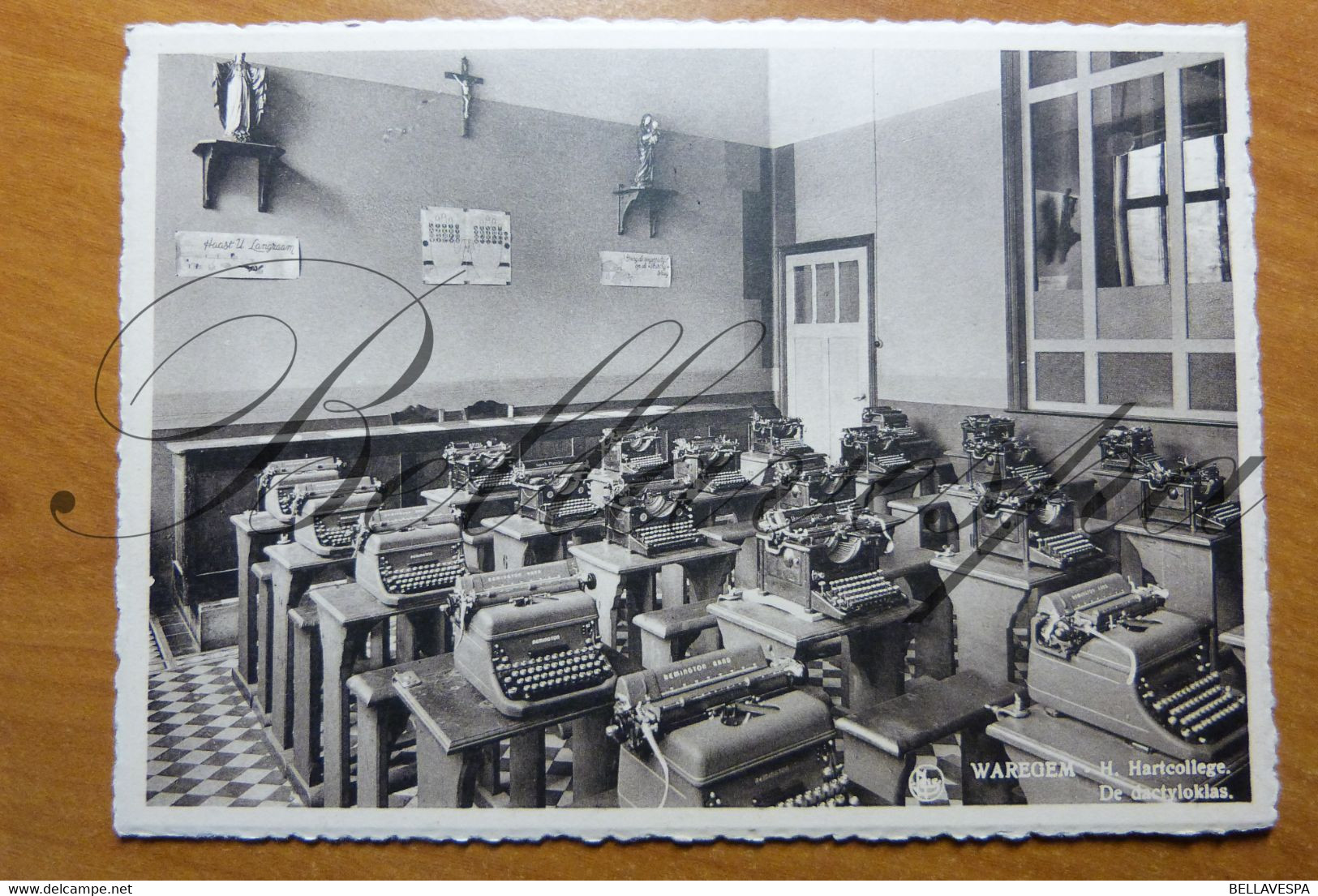 Waregem H.Hart College Dactyloklas. (Remington & Smith Premier Typmachines Blind-typen) - Waregem