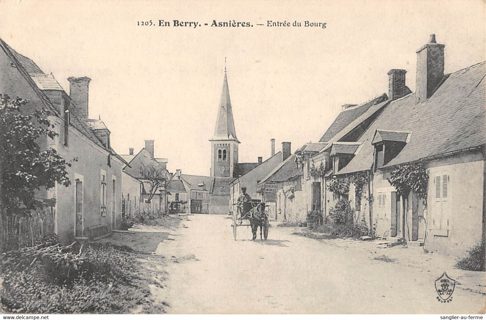 CPA 18 EN BERRY ASNIERES ENTREE DU BOURG - Autres & Non Classés