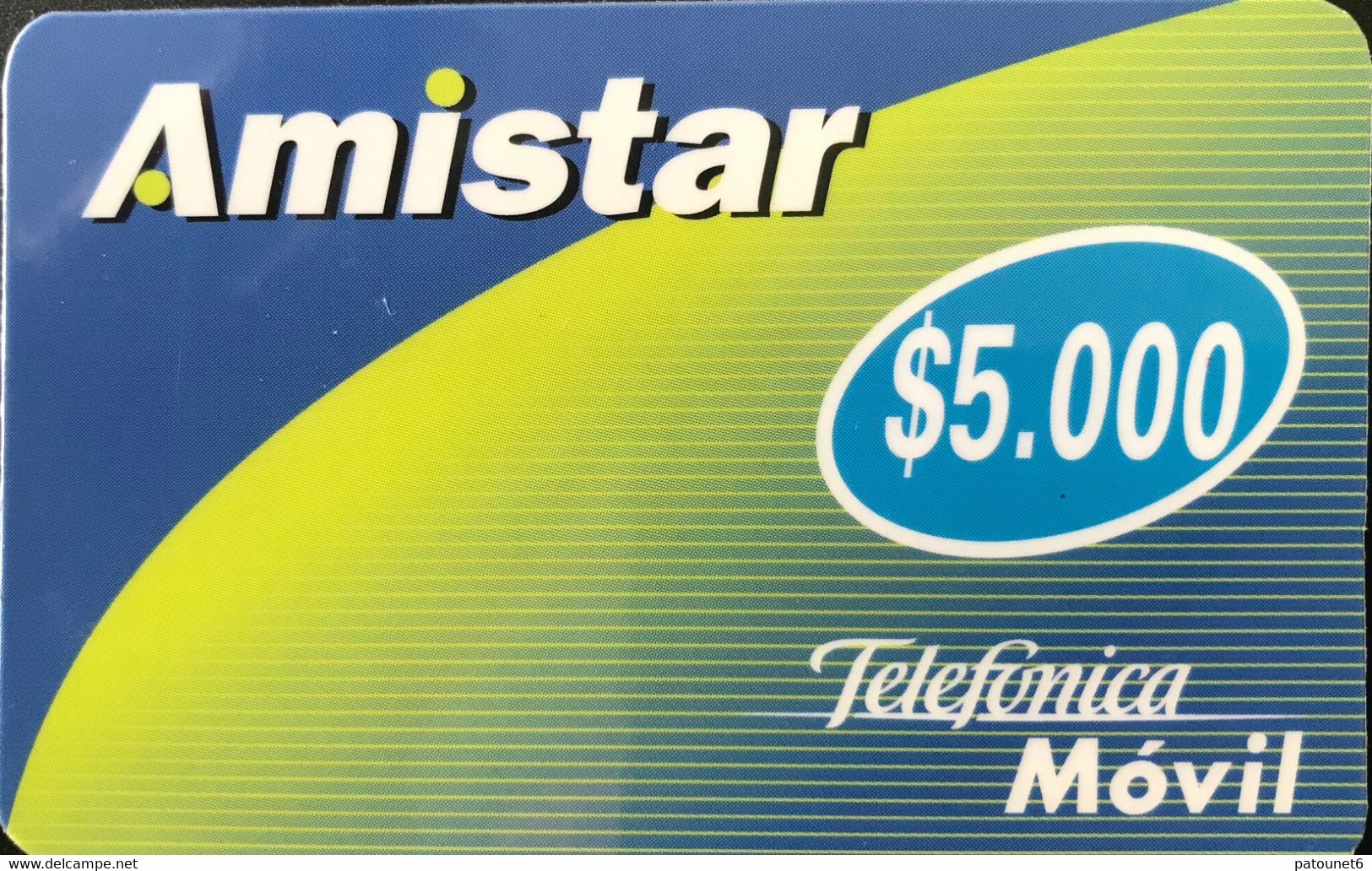 CHILI  -  Recharge  -  Movil - Amistar  -  $ 5.000 - Chili