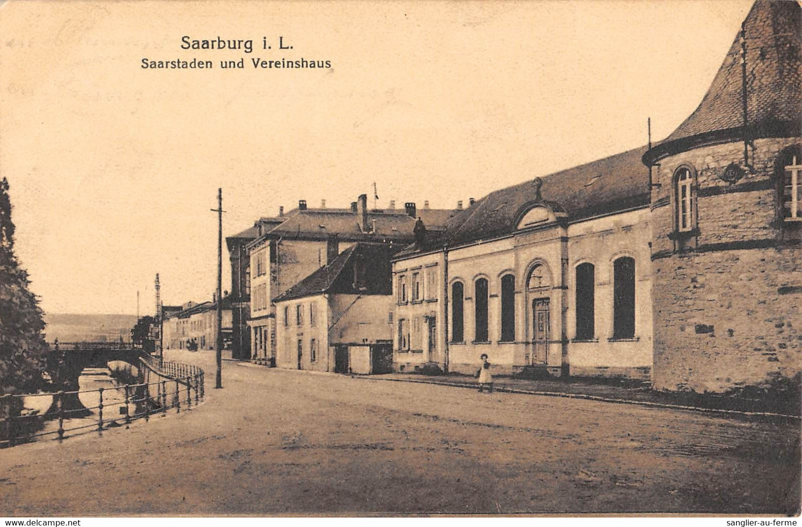 CPA 57 SAARBURG SAARSTADEN UND VEREINSHAUS - Sarrebourg