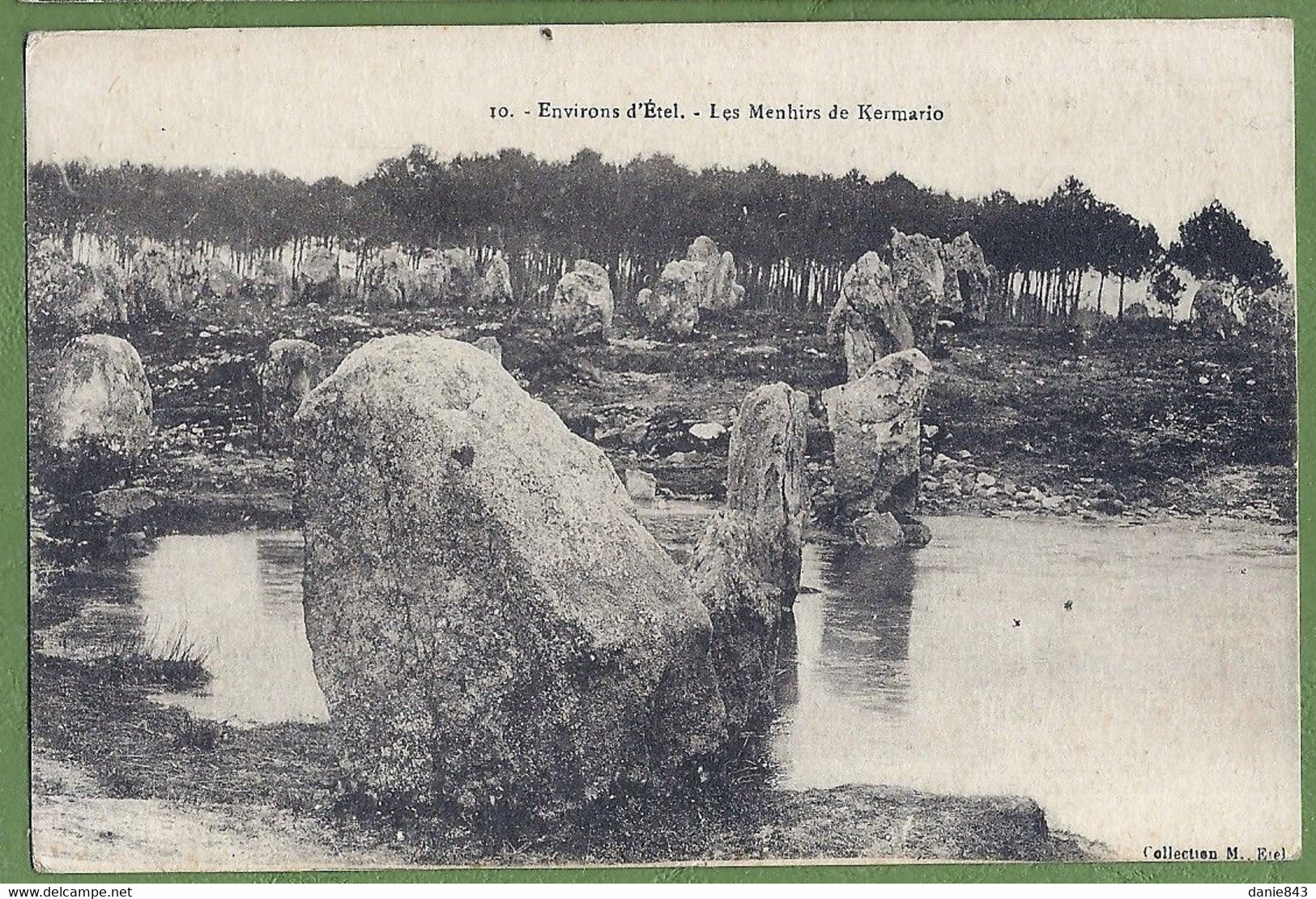 CPA Vue Rare - MORBIHAN - ENVIRONS D'ÉTEL - LES MENHIRS DE KERMARIO - Collection M. Etel / 10 - Etel