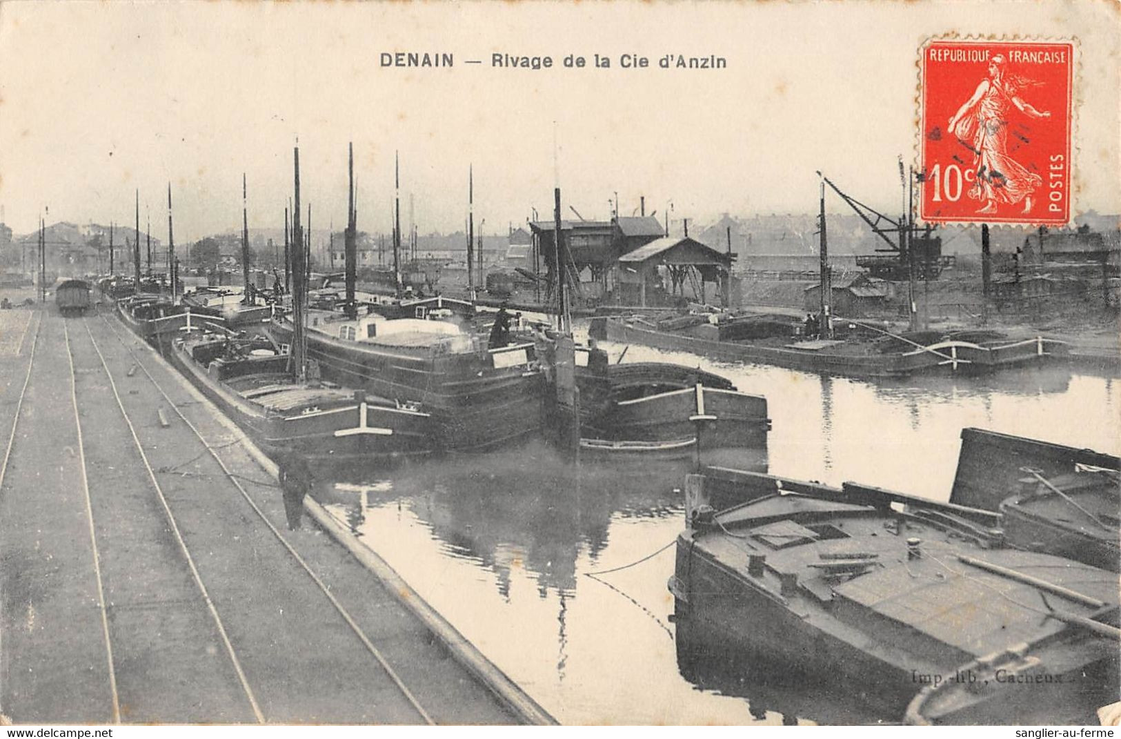 CPA 59 DENAIN RIVAGE DE LA COMPAGNIE D'ANZIN - Denain