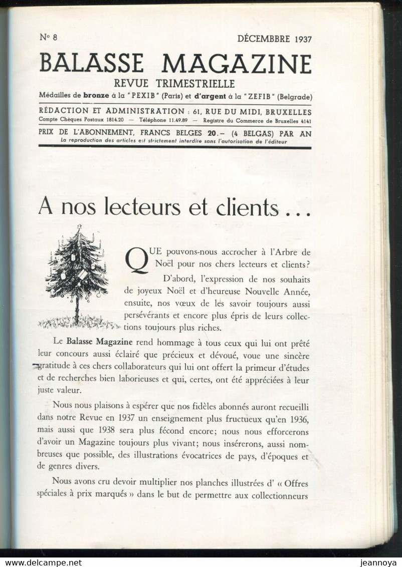 BALASSE MAGAZINE - N° 1 A 118 ( DONT N° 1  A N° 8 RELIES ) + 122 A 288 - TOUS SUP & RARE - French (until 1940)