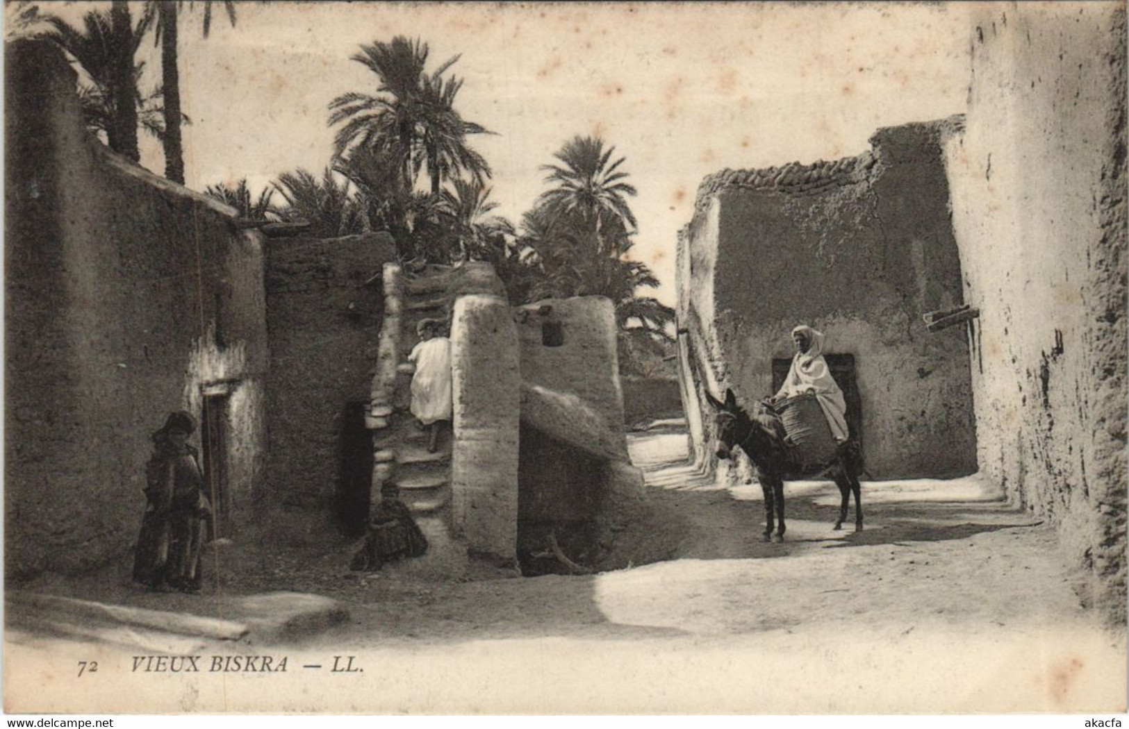 CPA AK BISKRA Vieux-Biskra - Street Scene ALGERIE (1146502) - Biskra