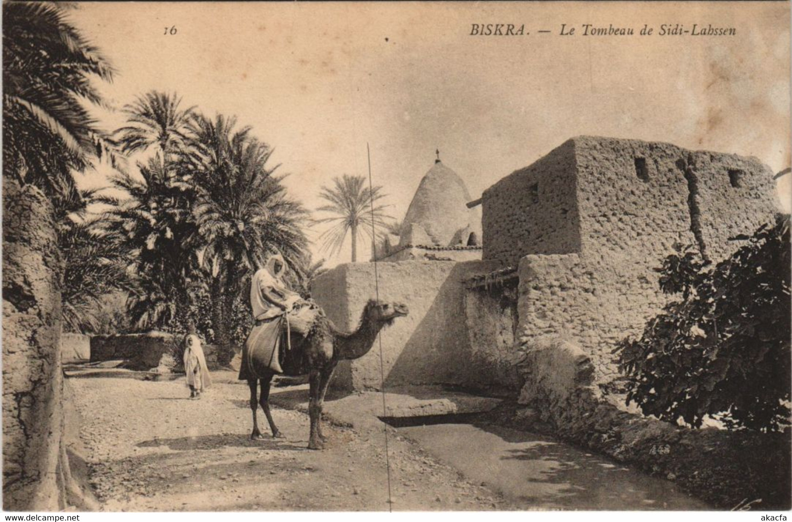 CPA AK BISKRA Le Tombeau De Sidi-Lahssen ALGERIE (1146506) - Biskra