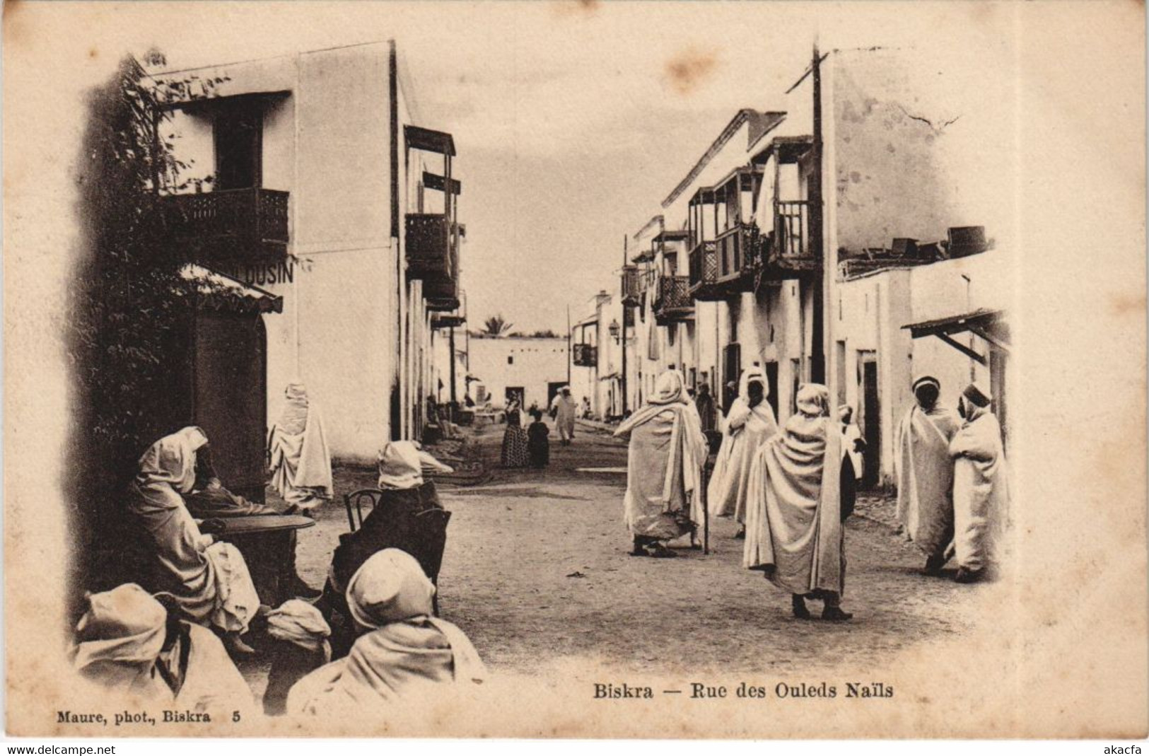 CPA AK BISKRA Rue Des Ouleds Nails ALGERIE (1146508) - Biskra