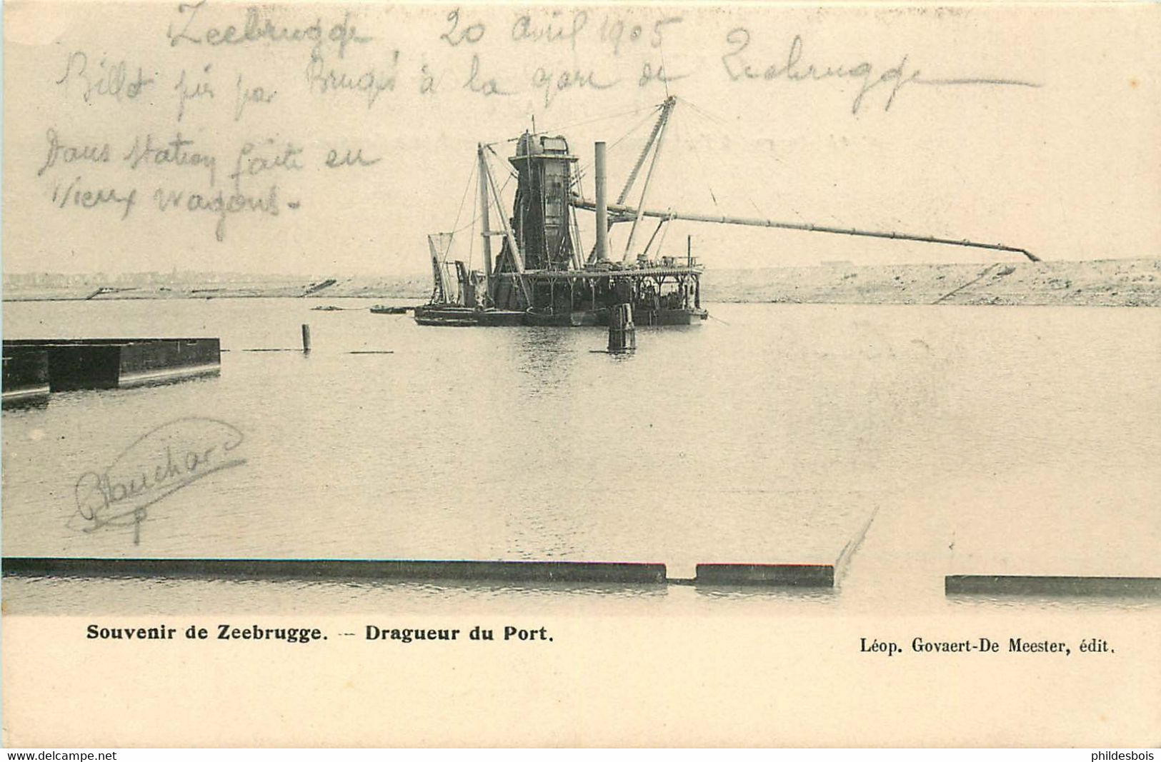 BELGIQUE  ZEEBRUGGE  Dragueur Du Port - Zeebrugge