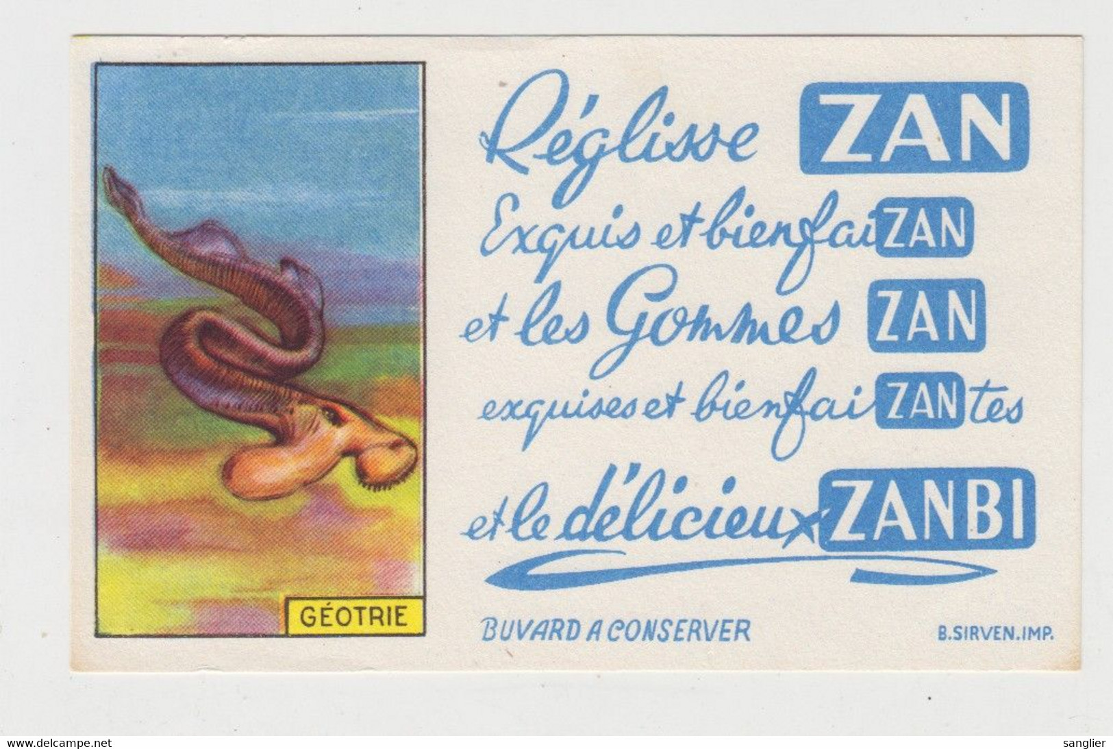 ZAN - REGLISE - GEOTRIE - Sucreries & Gâteaux