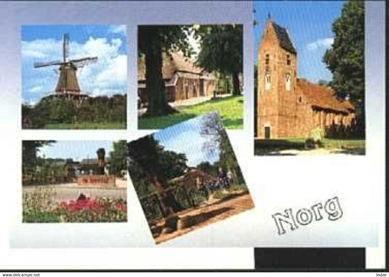 Nederland Holland Pays Bas Norg Met Molen Brinkhof - Norg