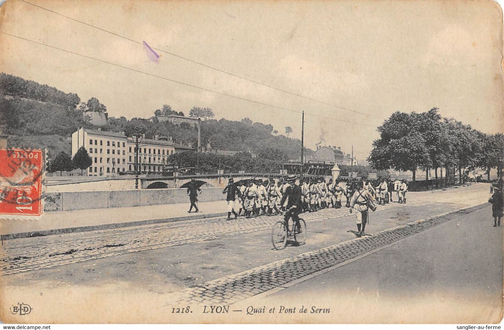 CPA 69 LYON QUAI ET PONT DE SERIN - Autres & Non Classés