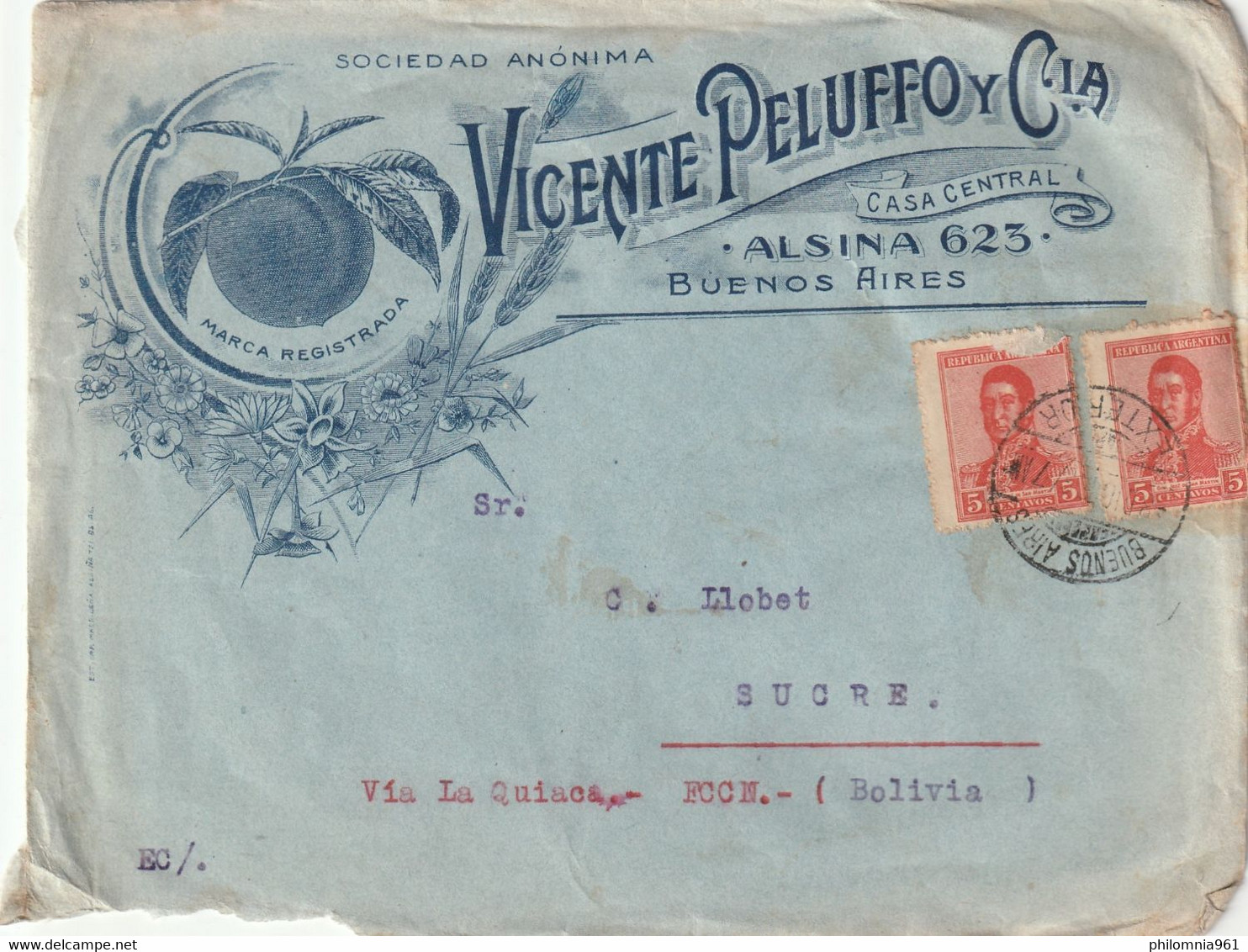 ARGENTINA AIRMAIL COVER - Other & Unclassified