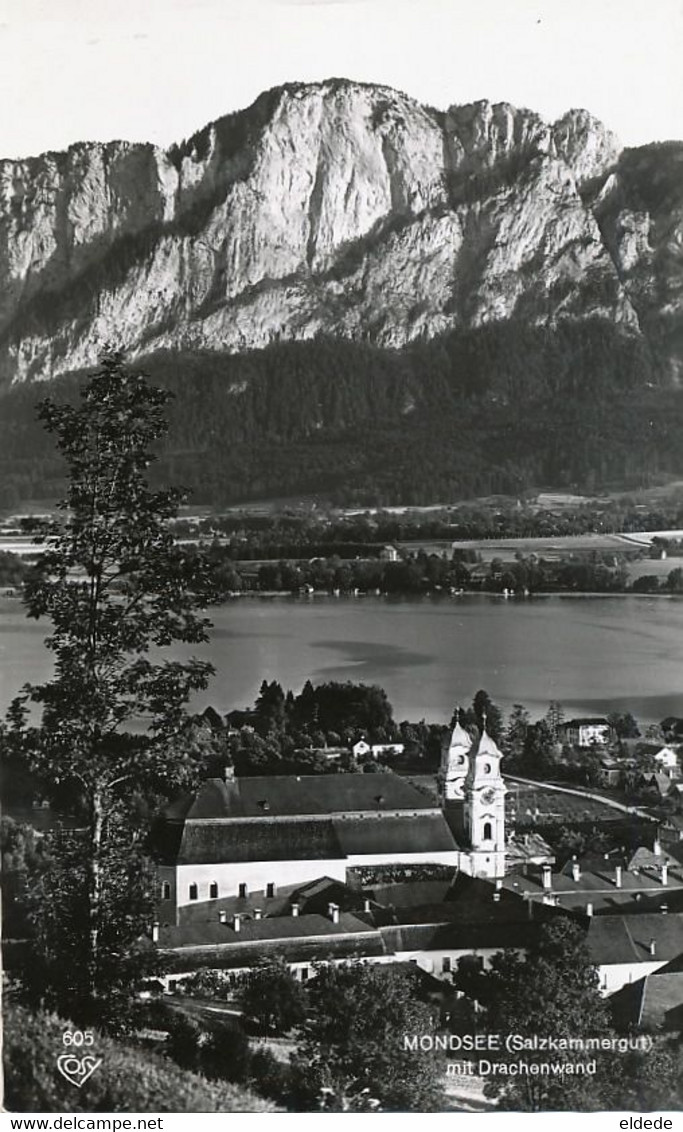 Real Photo Mondsee Mit Drachenwand - Mondsee