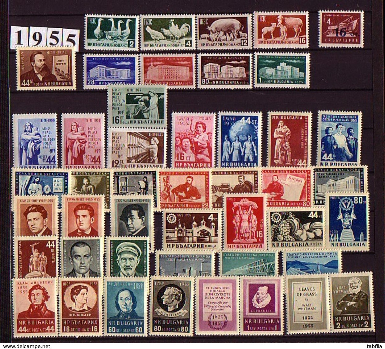 BULGARIA - 1950 - 1959 - Comp. ** - Mi 718 - 1151 sans Bl et sans non dent.