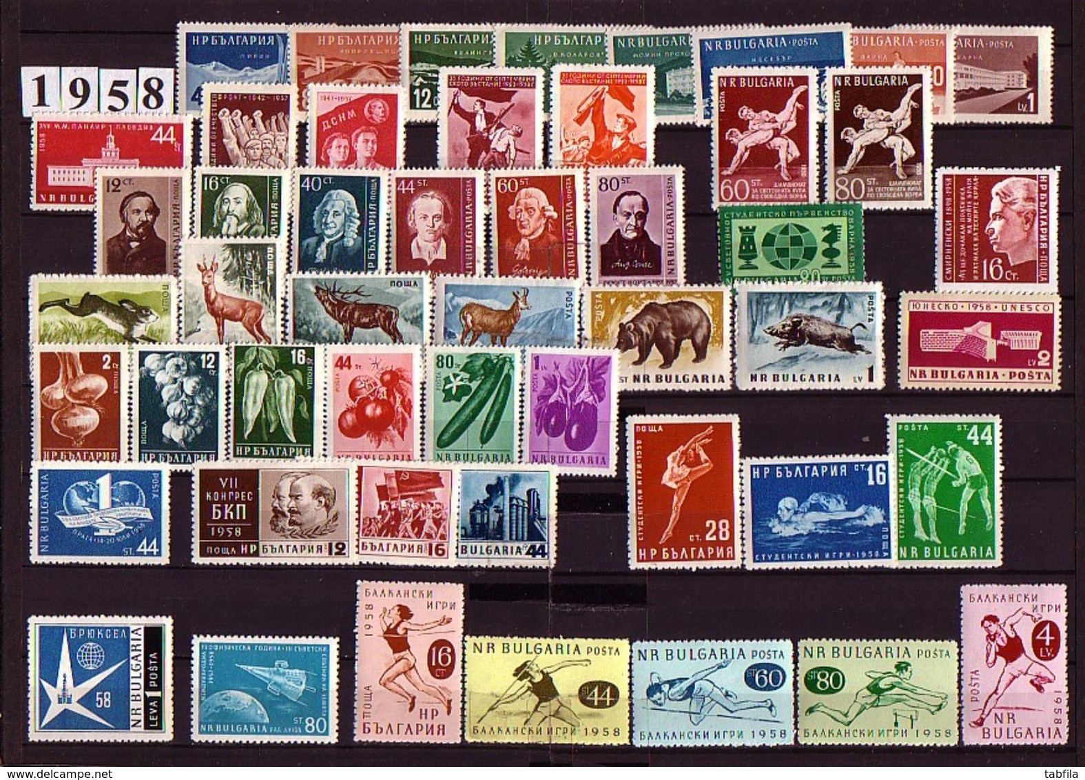 BULGARIA - 1950 - 1959 - Comp. ** - Mi 718 - 1151 sans Bl et sans non dent.