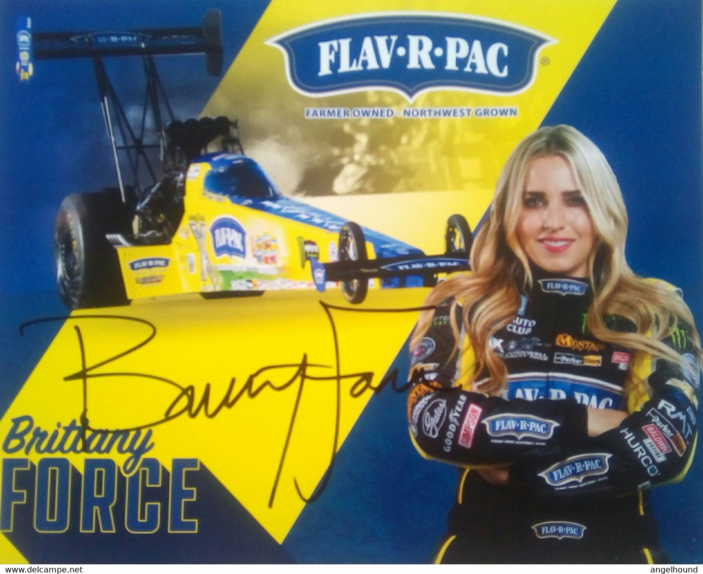 Brittany Force ( American Race Car Driver) - Handtekening