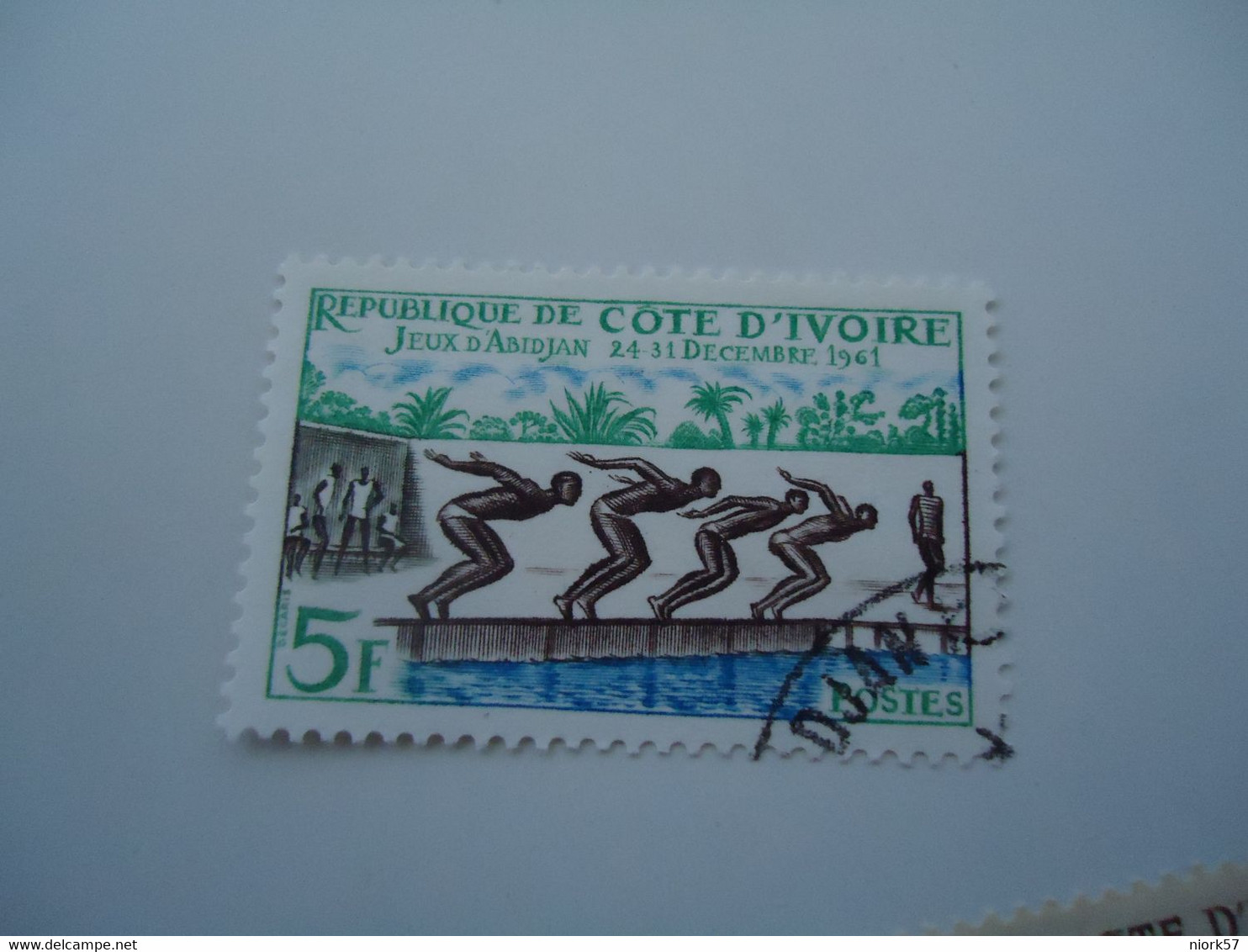 IVORY COAST USED STAMPS SPORTS - Immersione