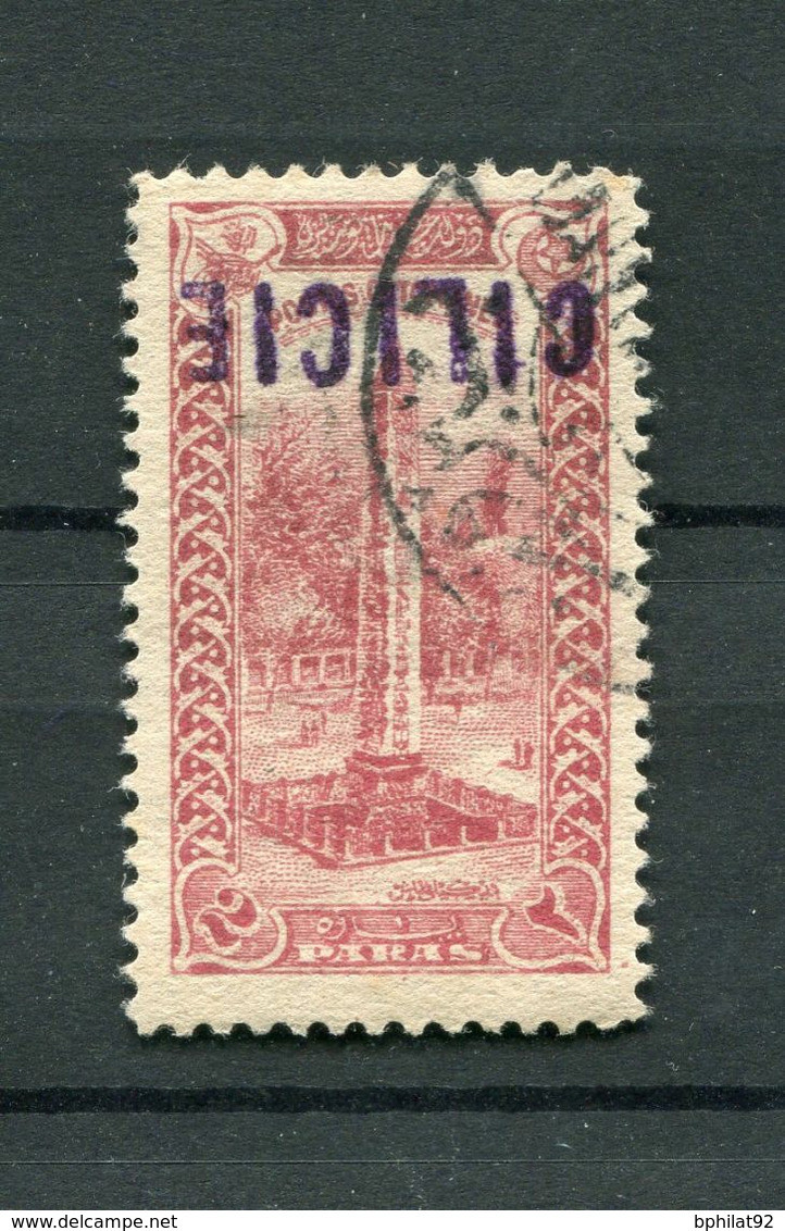 !!! CILICIE, N°10 VARIETE SURCHARGE RENVERSEE OBLITERE - Used Stamps