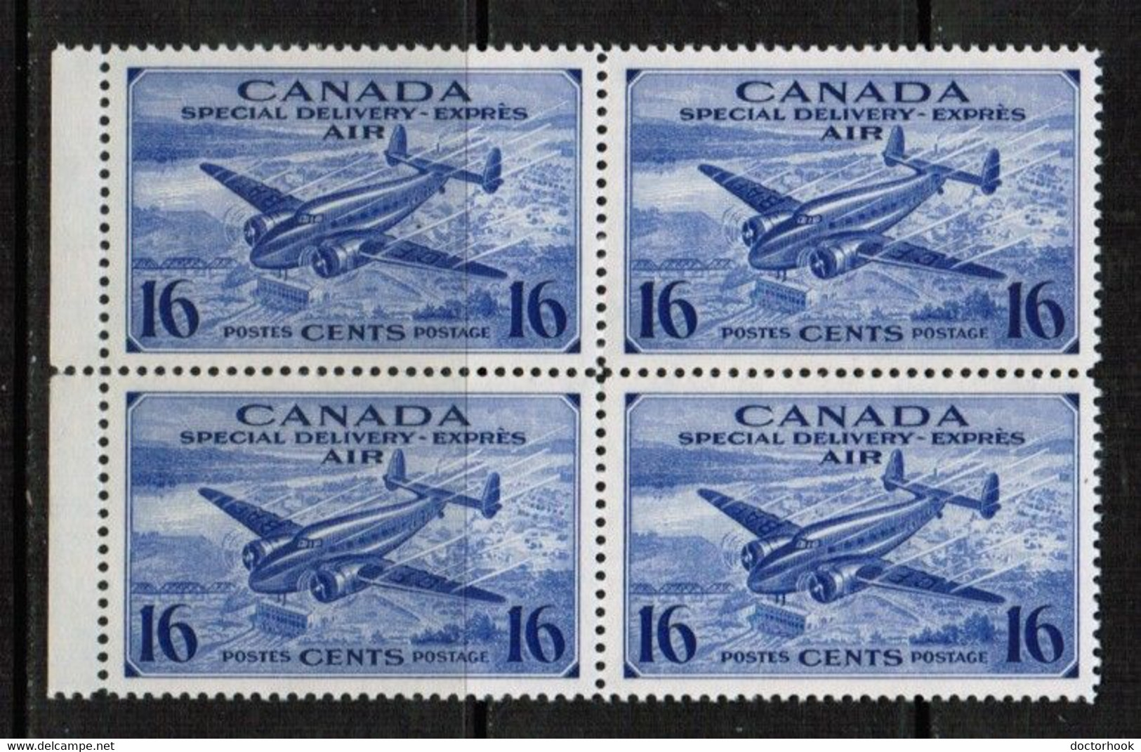 CANADA  Scott # CE 1** VF MINT NH BLOCK Of 4 (LG-1360) - Poste Aérienne: Exprès