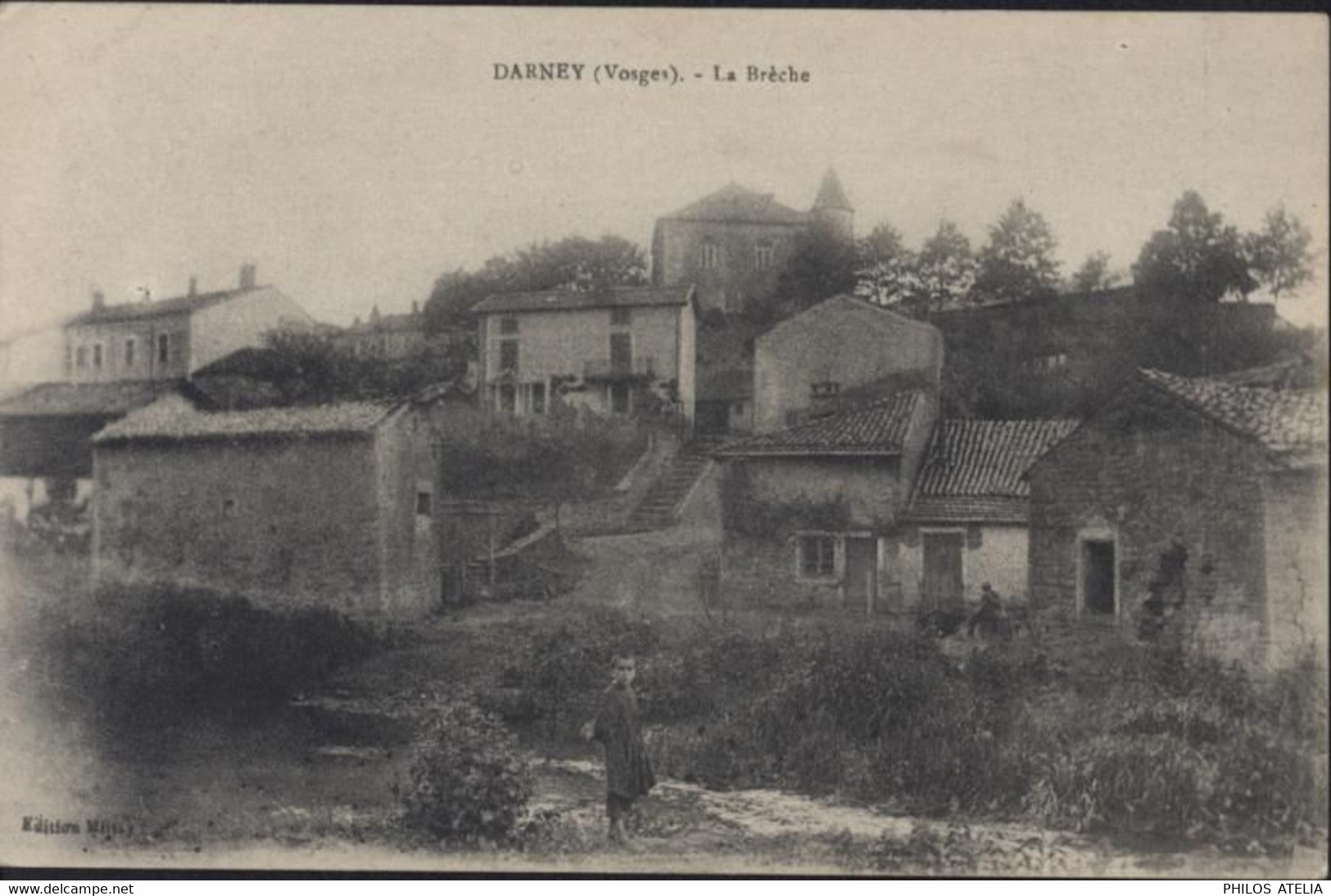 CPA Darney Vosges La Brèche - Darney