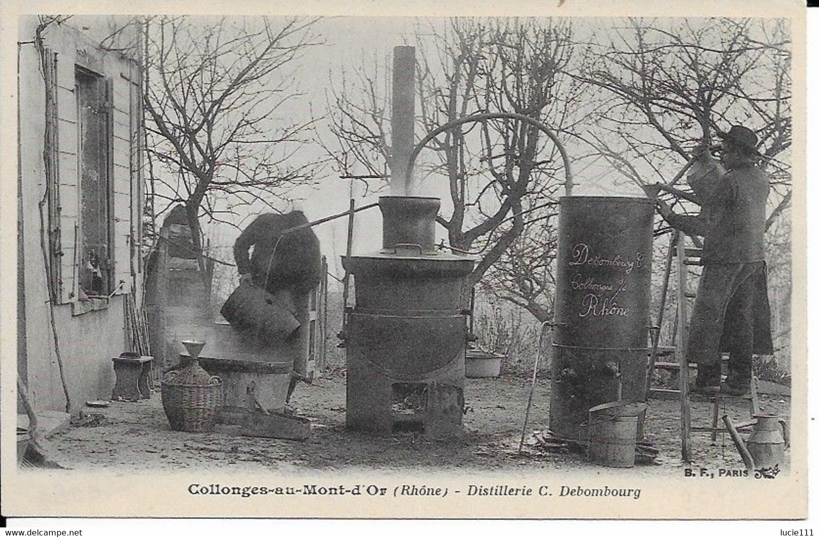 Collonges Au Mont D'or  Distillerie C Debombourg Carte Neuve En Très Bon état - Andere & Zonder Classificatie