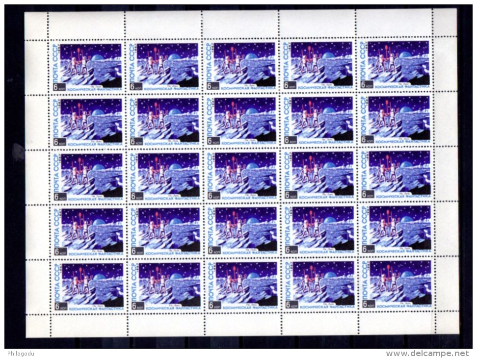 Fantastique Cosmique,  3282 / 3266**en Feuille De 25, Cote 100 &euro;, UFO  OVNI Flying Saucer - Unused Stamps