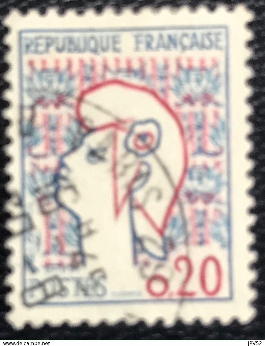 France - République Française - W1/14 - (°)used - 1961 - Michel 1335 - Marianne Type Cocteau - 1961 Marianne Of Cocteau