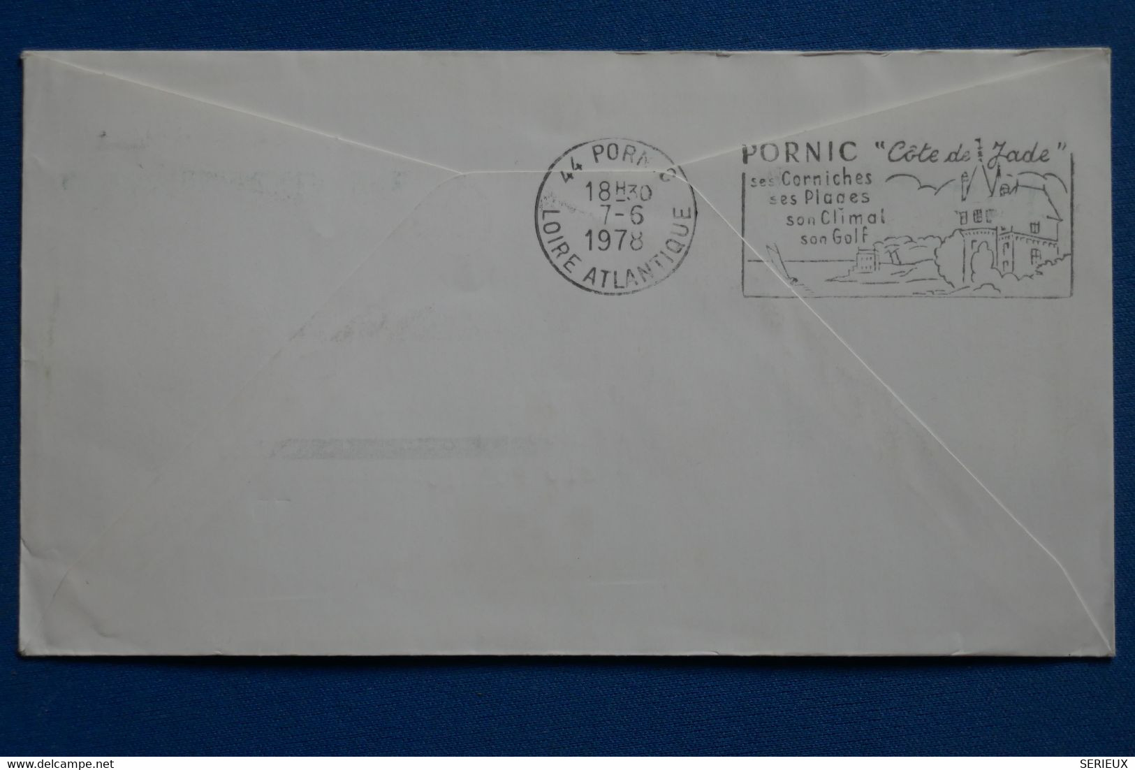 X17 POLYNESIE FRANCE BELLE LETTRE 1978 PREMIER JOUR PAPEETE POUR PORNIC + AFFRANCHISSEMENT PLAISANTT - Covers & Documents