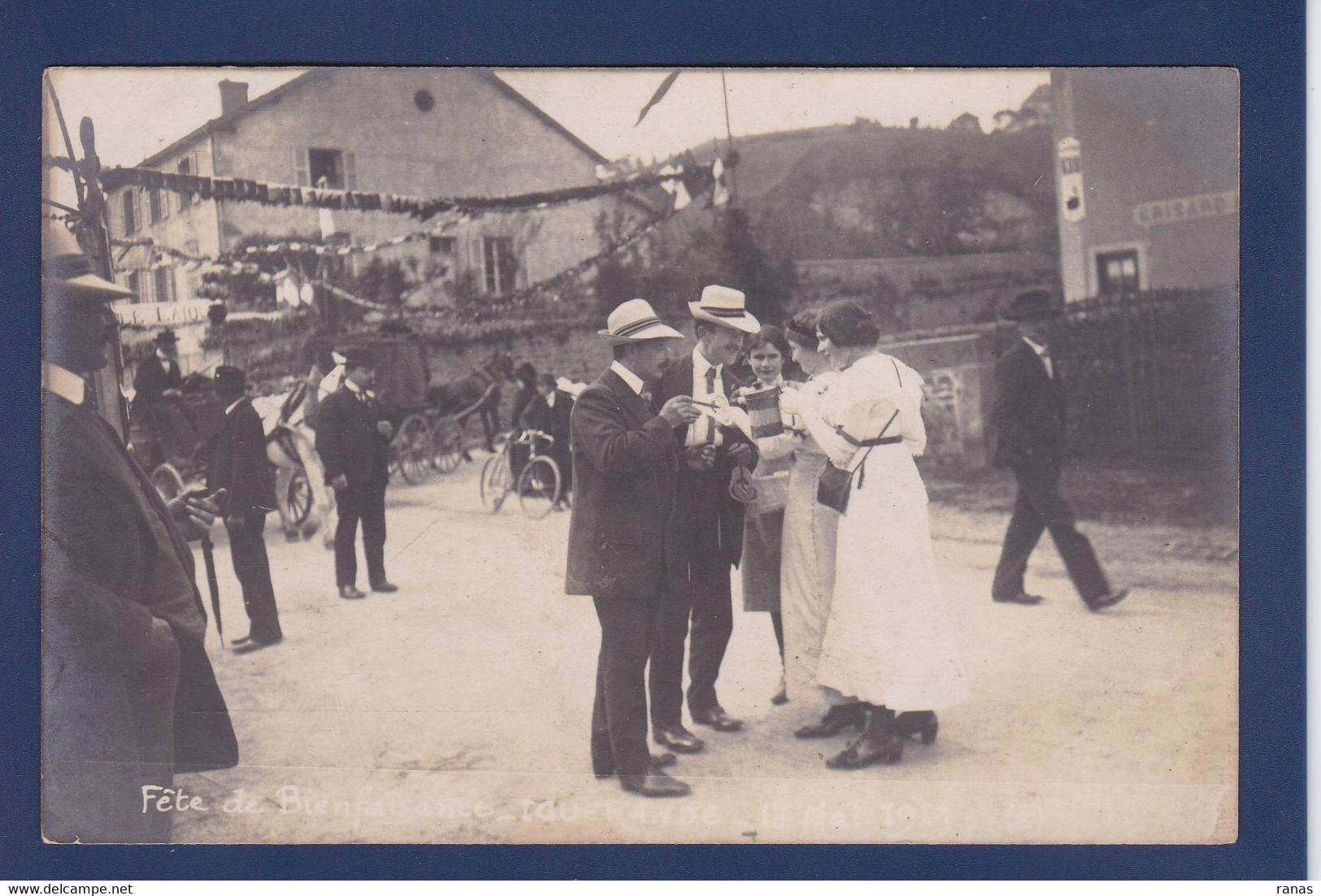 CPA [71] Saône Et Loire Iguerande Fête Carte Photo Voir Dos - Sonstige & Ohne Zuordnung