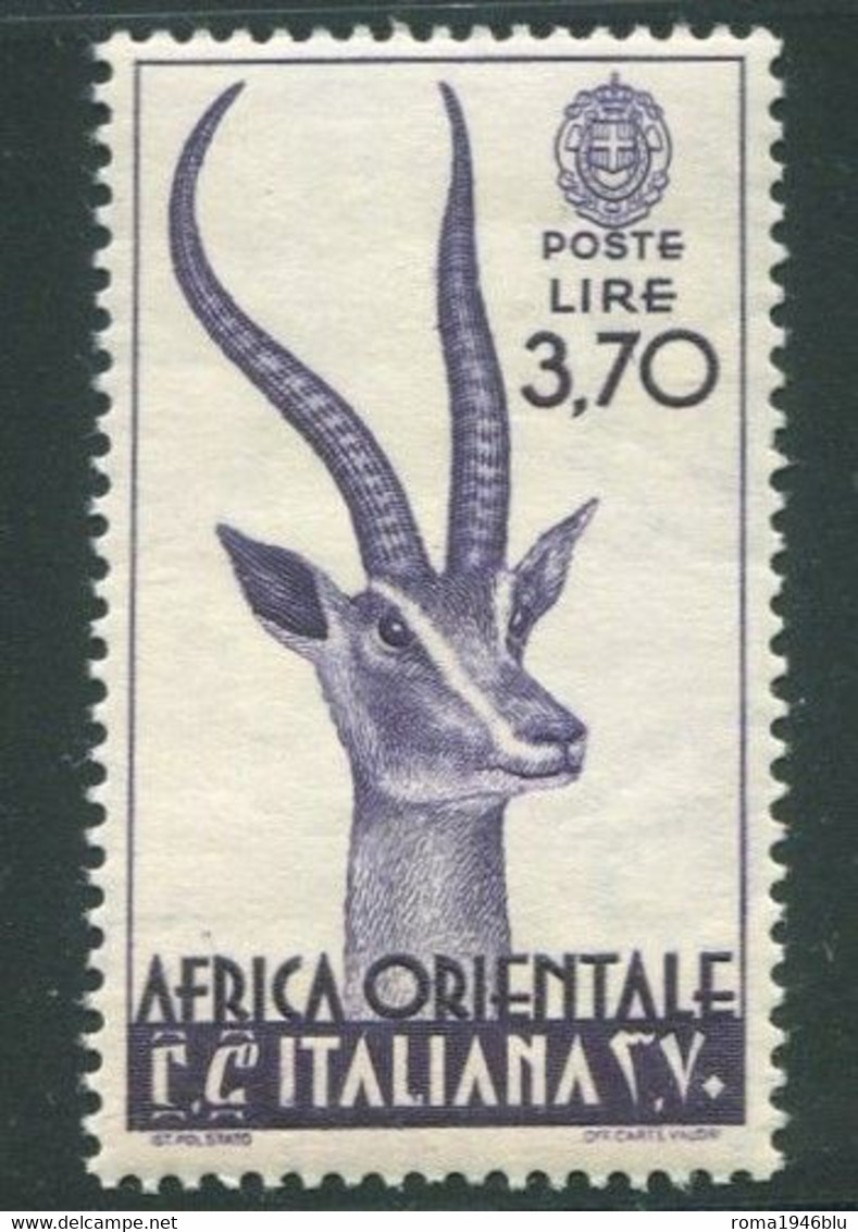 AFRICA ORIENTALE ITALIANA 1938 SOGGETTI VARI P.O. 3,70  ** MNH - Africa Orientale Italiana
