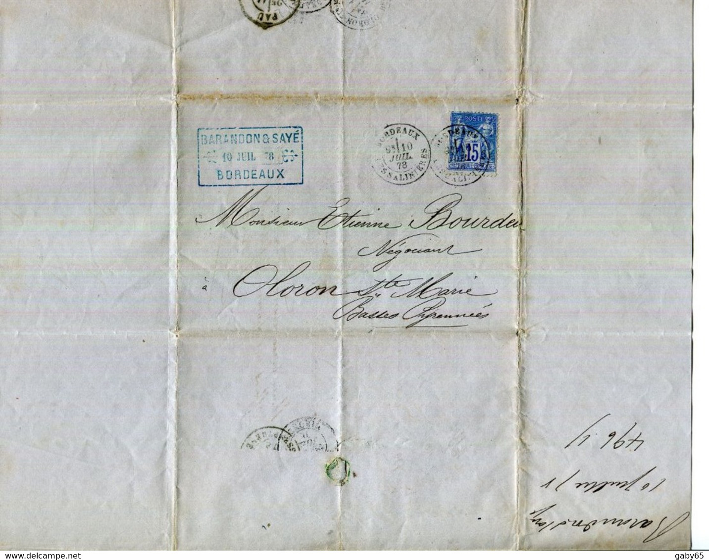 33.BORDEAUX.AMIDON RECKITT.SULFATE DE FER.MAISON DE DROGUERIE.E.BARANDON & ERNEST SAYE 49 & 51 RUE SAINT JAMES. - Chemist's (drugstore) & Perfumery